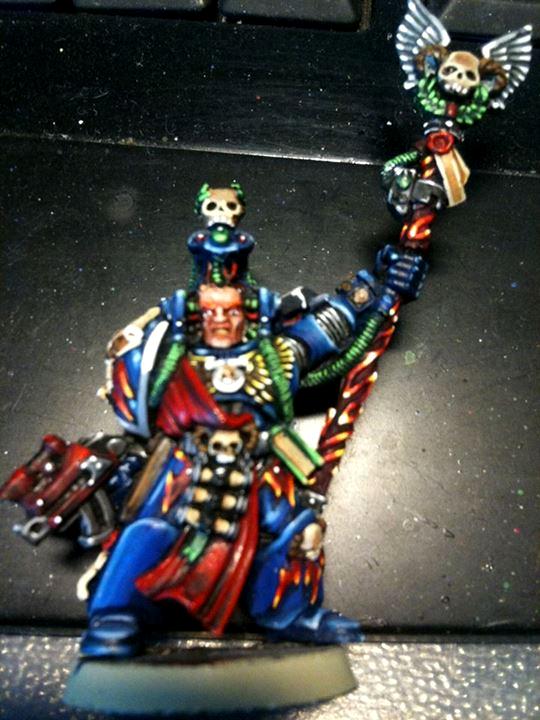 Librarian, Non-Metallic Metal, Space Marines, Ultramarines, Work In Progress