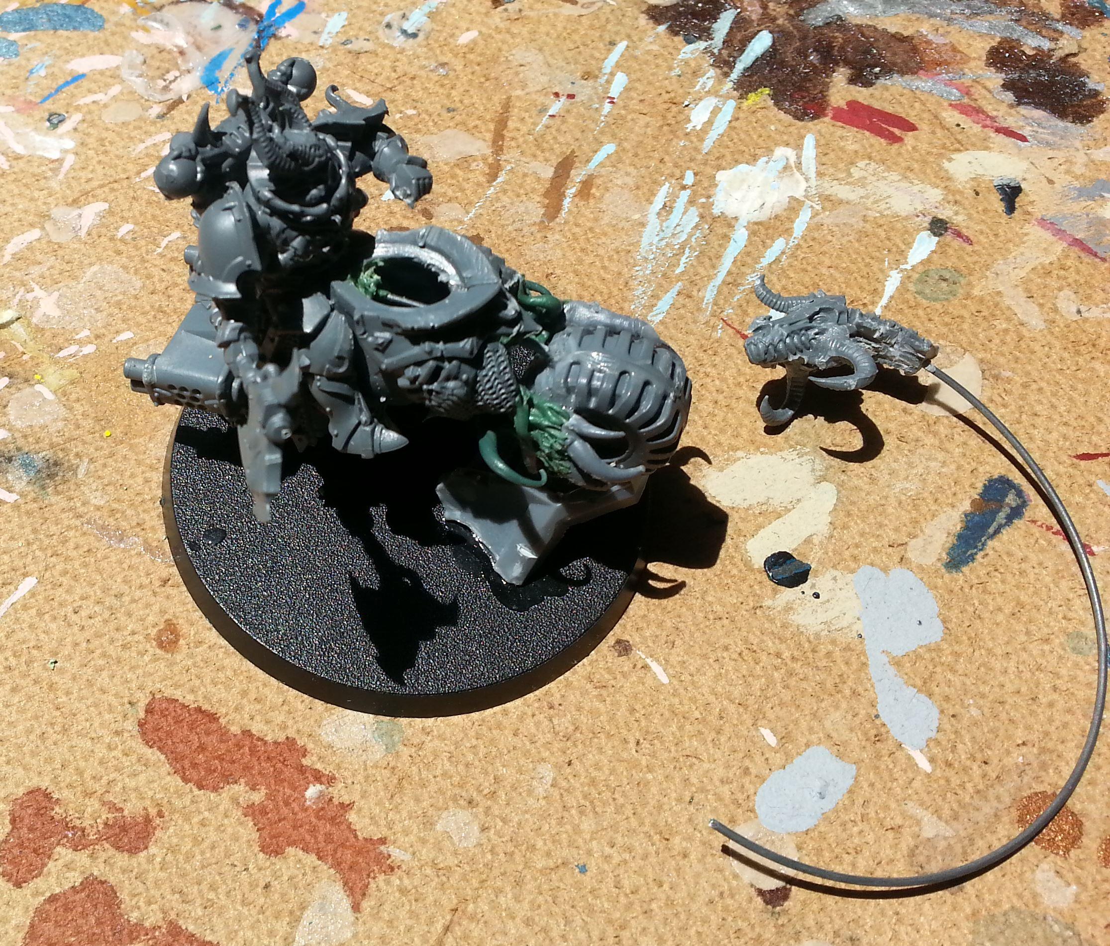 Axe Of Khorne, Black Psalm, Chaos Bikers, Chaos Space Marines, Conversion, Khorne, Knights, Lord