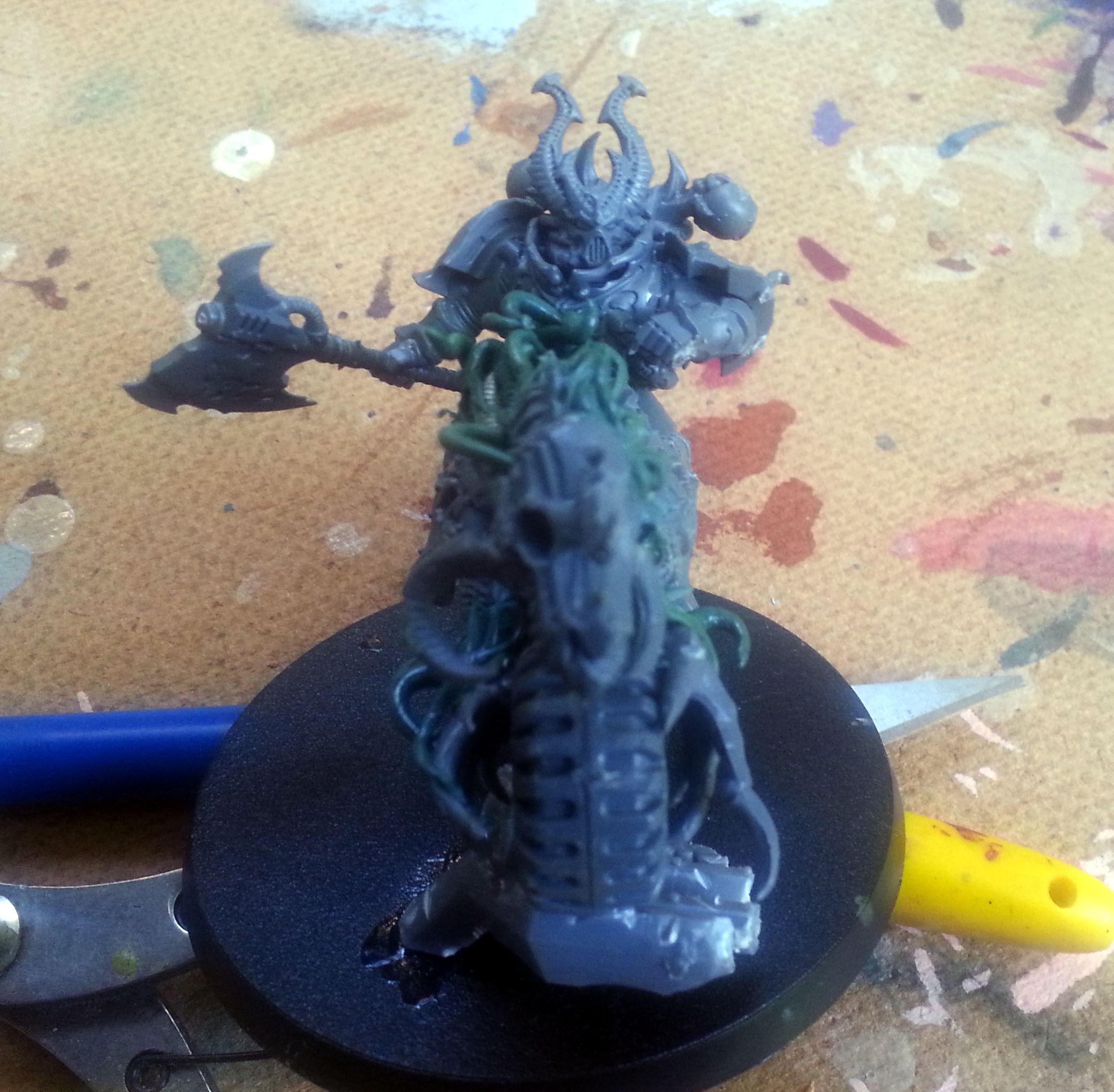 Axe Of Khorne, Black Psalm, Chaos Bikers, Chaos Space Marines, Conversion, Khorne, Knights, Lord