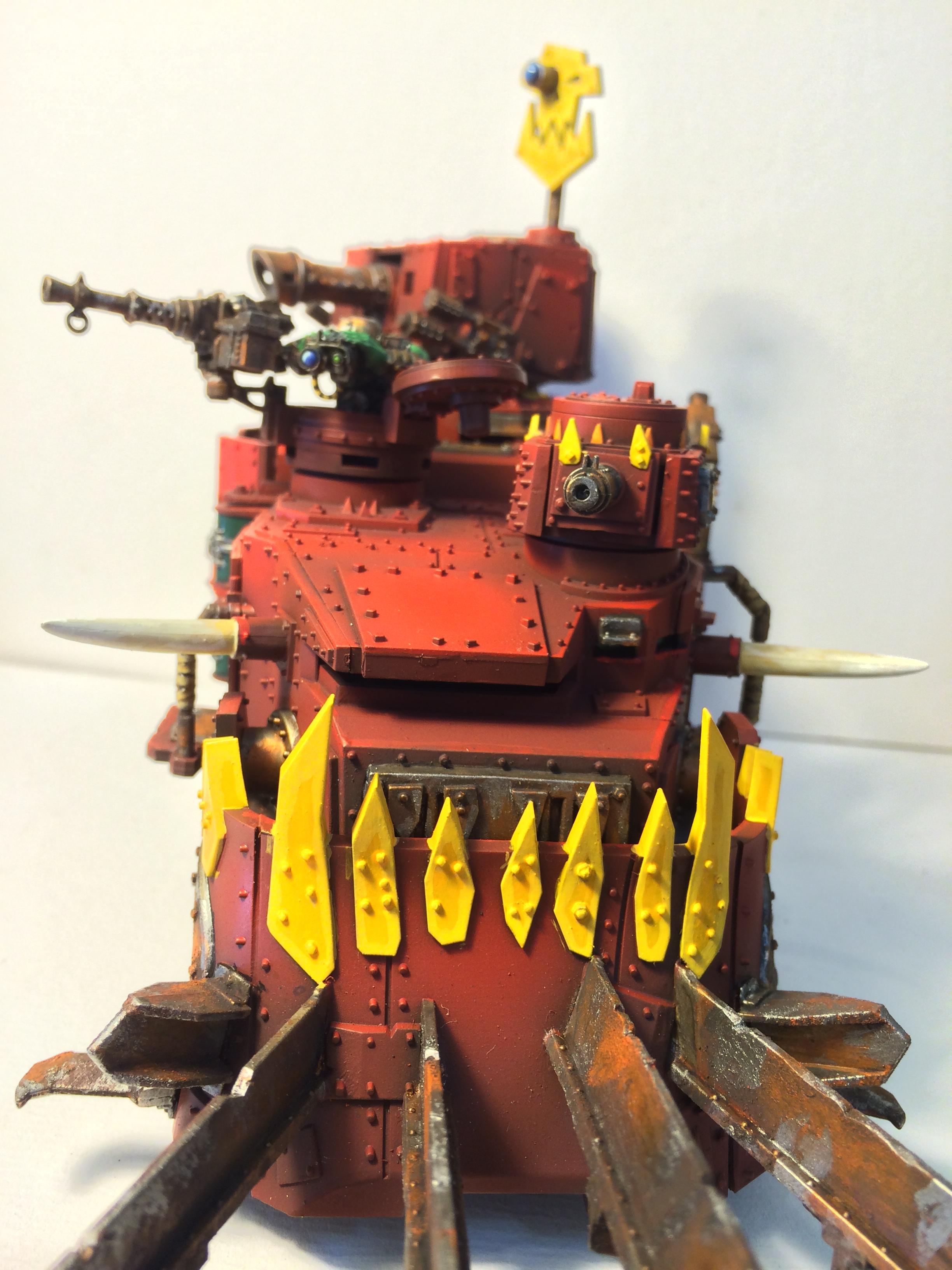 Battlewagons, Orks, Red, Rust, Spikes, Vardenv2, Waagh!