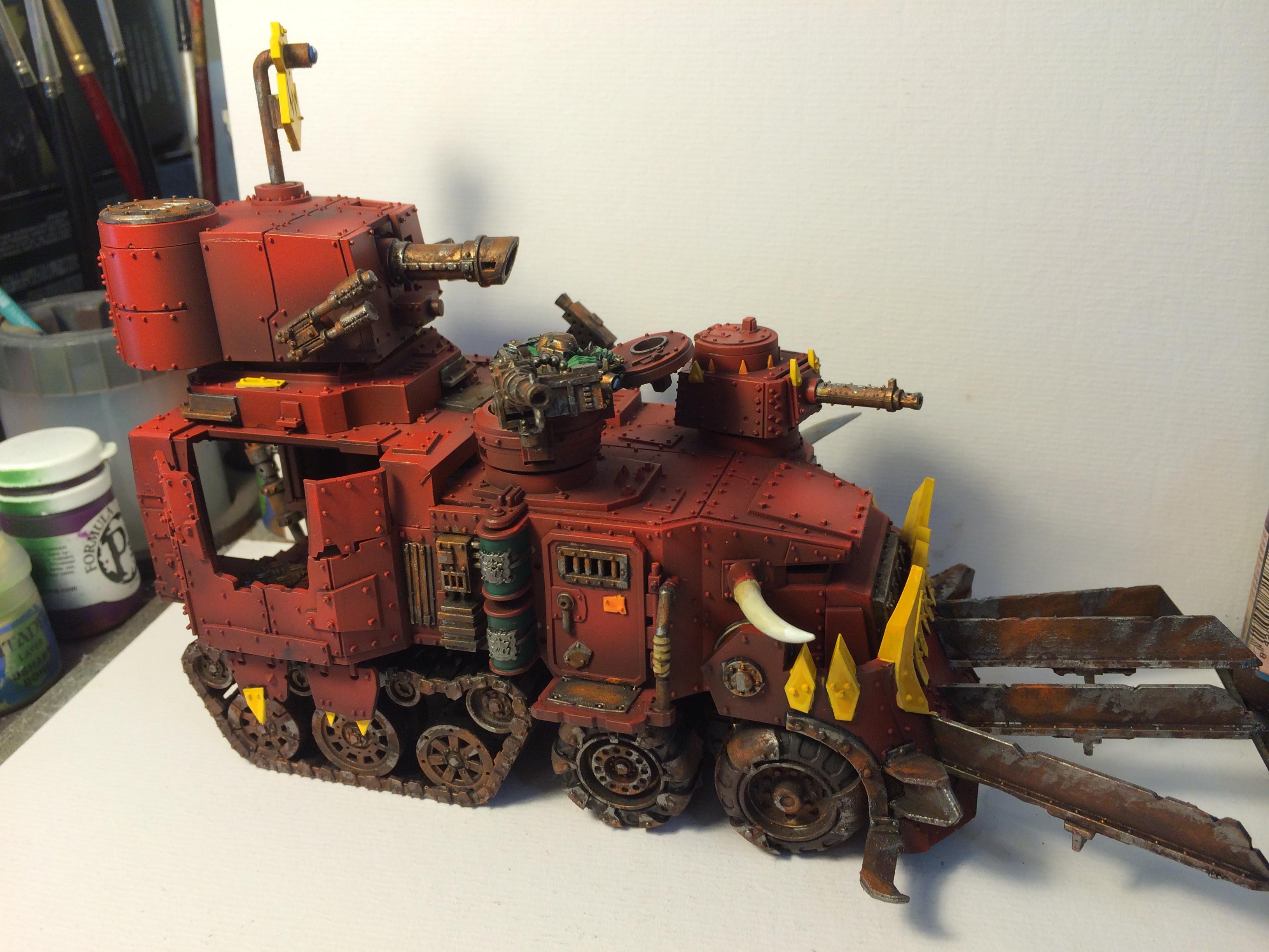 Battlewagons, Orks, Red, Rust, Spikes, Vardenv2, Waagh!