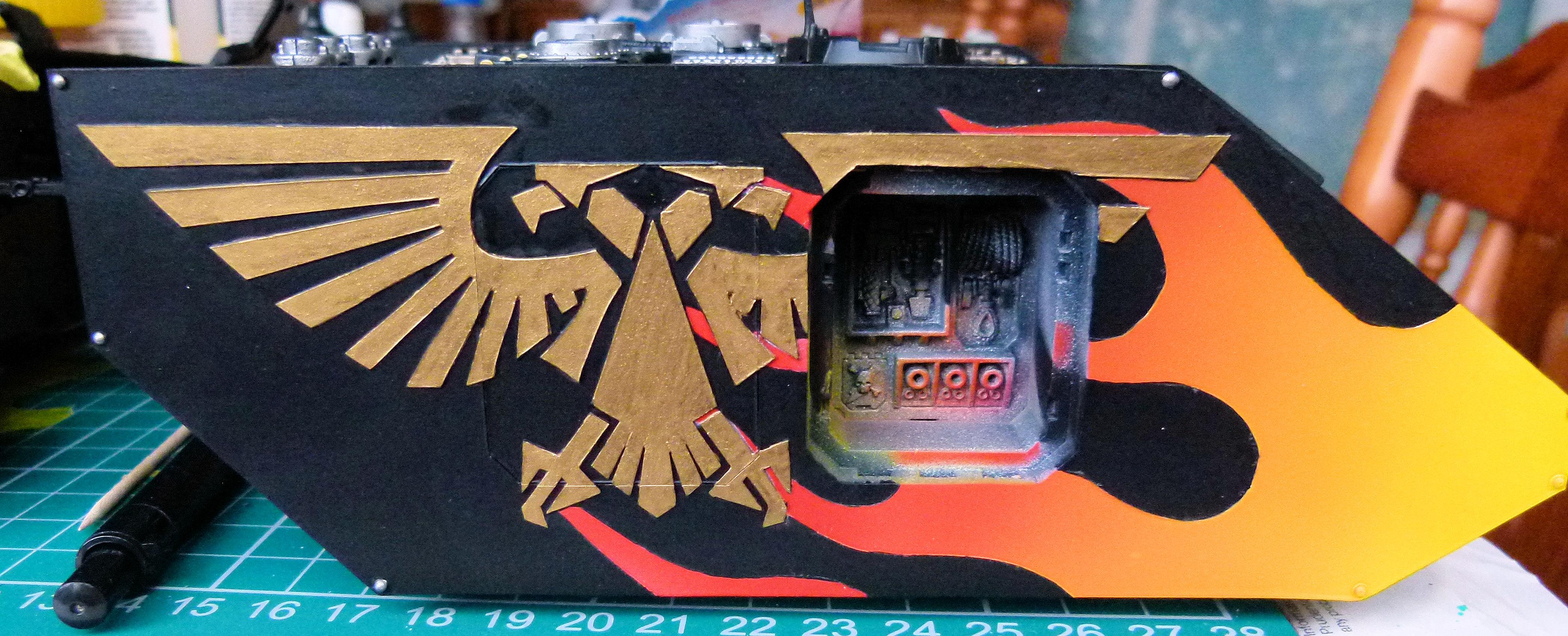 Land Raider Ares WIP Right Side
