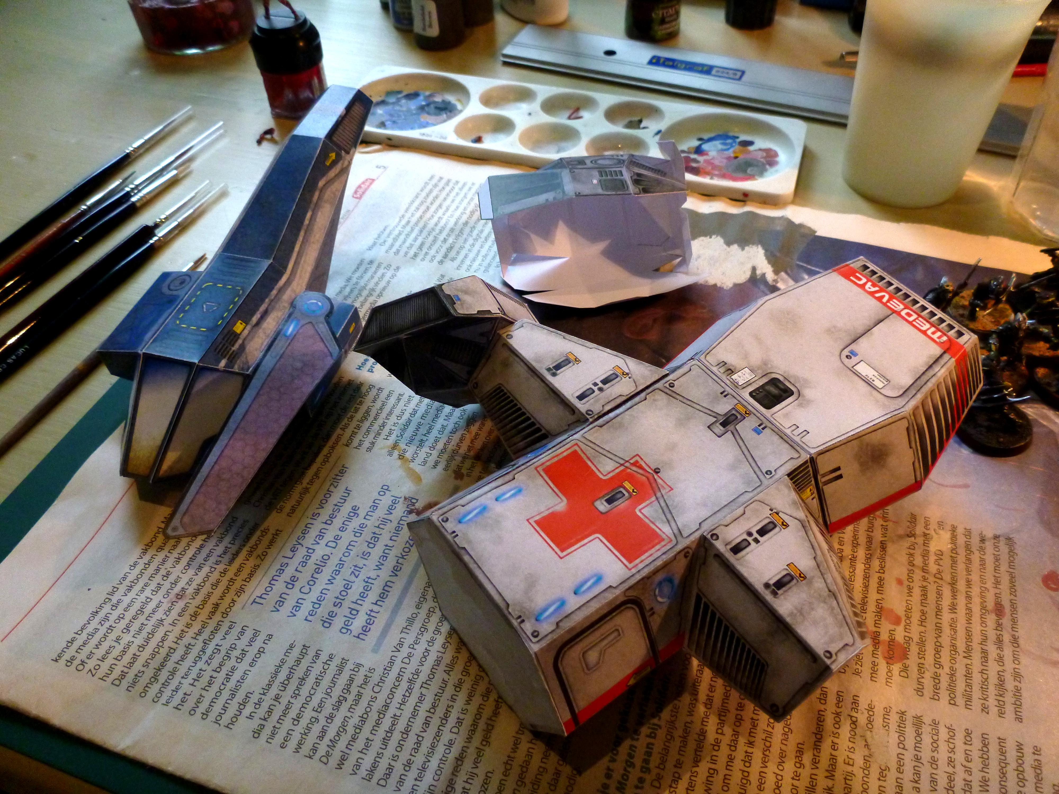 Chickenhawk, Cicada, Papercraft