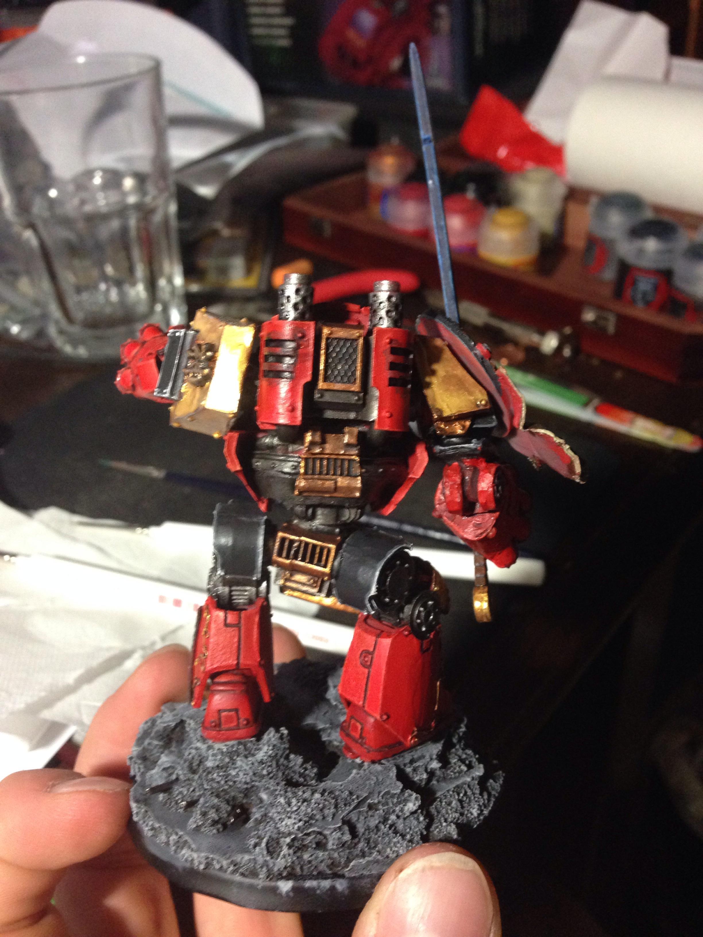 Dreadnought, Red, Space Marines, Warhammer 40,000