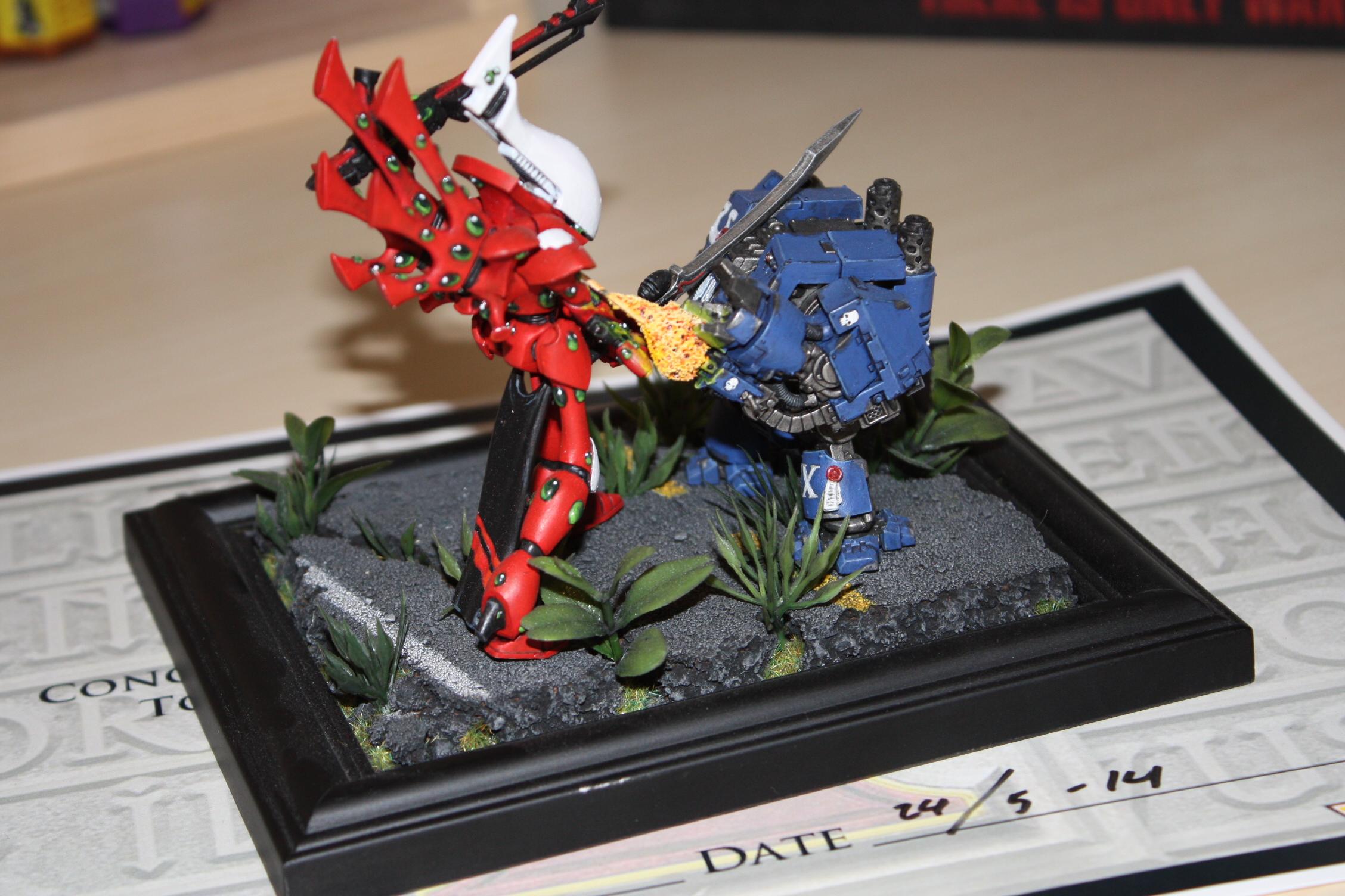 Dreadnought, Eldar, Saim-hann, Space Marines, Ultramarines, Warhammer 40,000, Warhammer Fantasy, Wraithlord