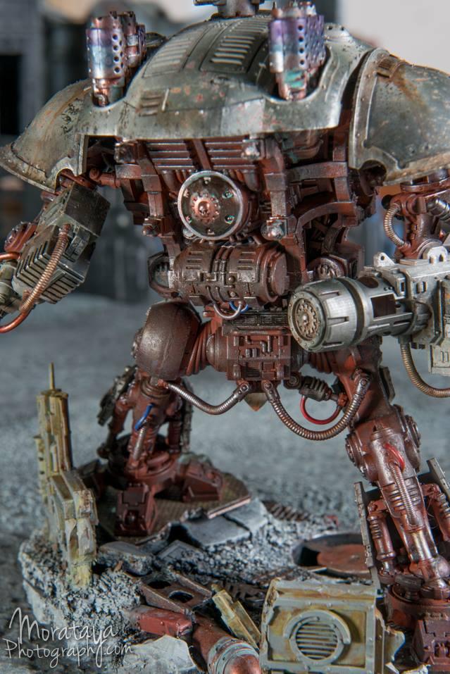 Heat Discolouring Effects, Heilig Grimm, Imperial Knight, Imperial Knight 40k, Metal Effects, Weathered