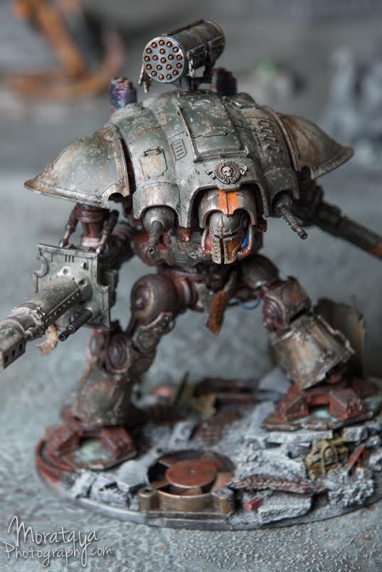 Heat Discolouring Effect, Heilig Grimm, Imperial Knight, Imperial Knight 40k, Weathered, Weathered Effect