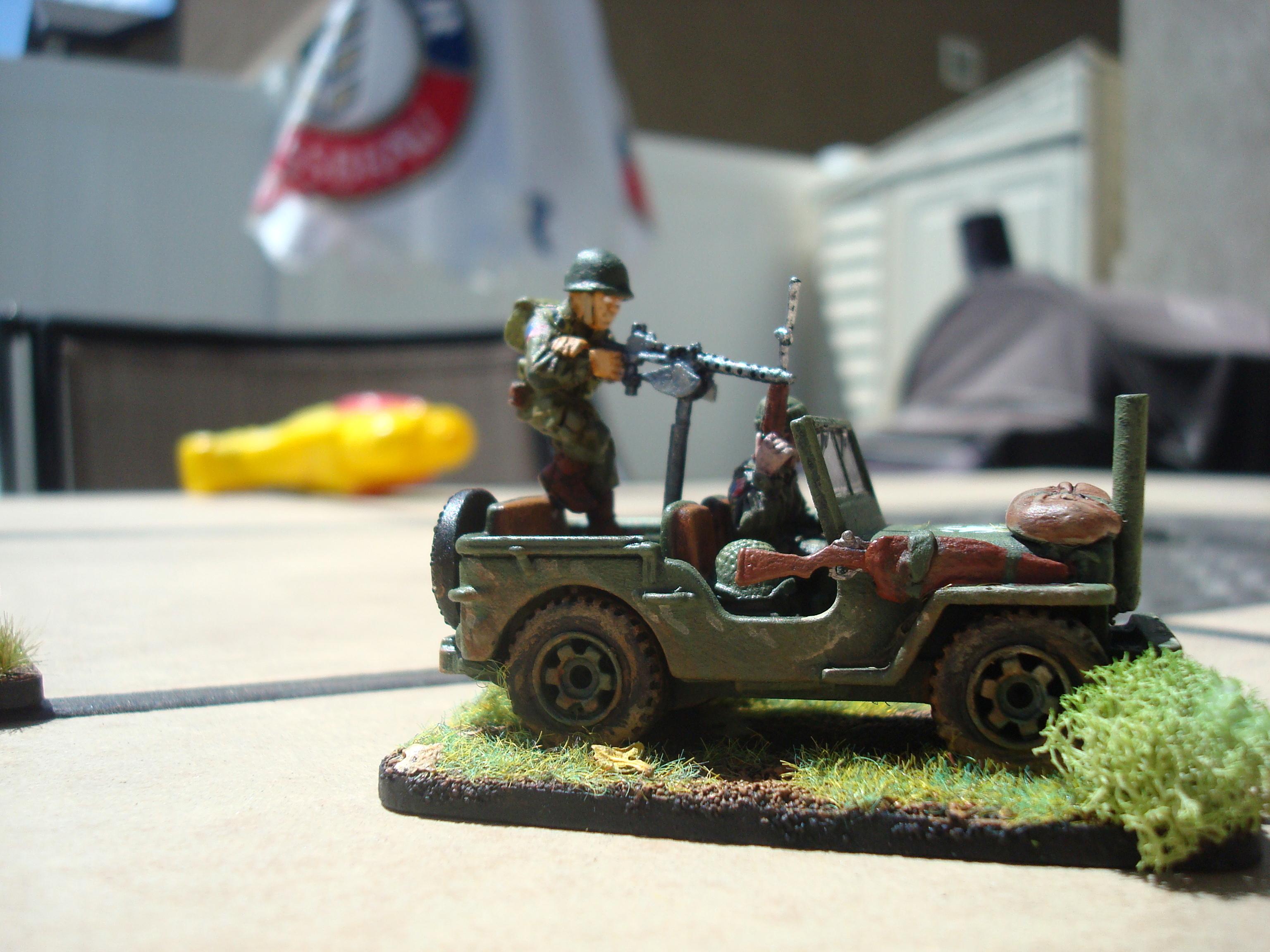 Bolt Action, Airborne, Paratrooper, Willys, Jeep, HMG