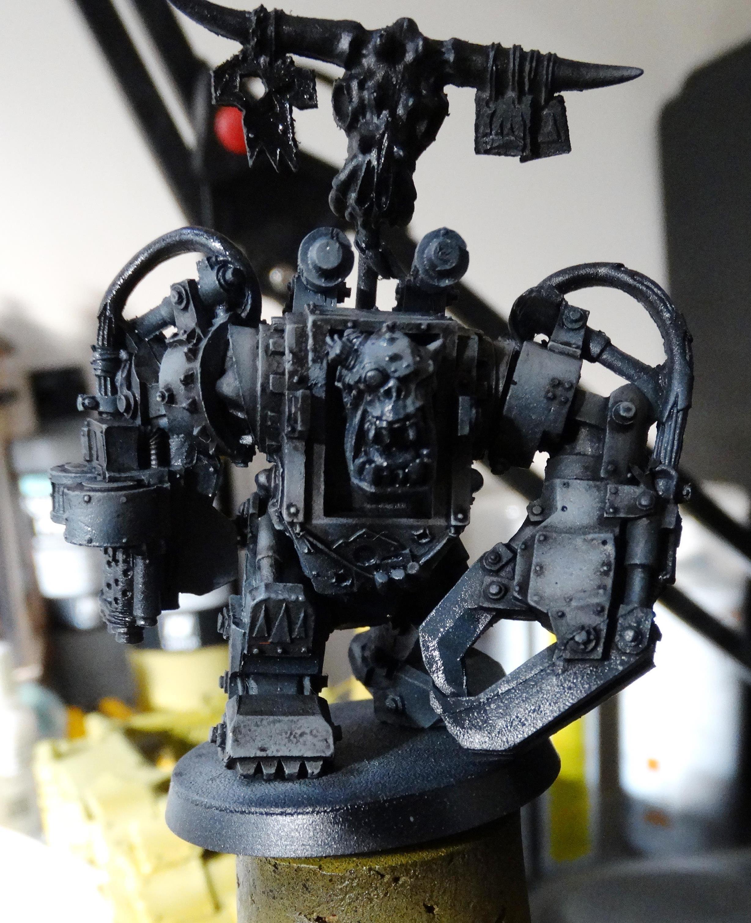 Airburshed black then lightened some areas up