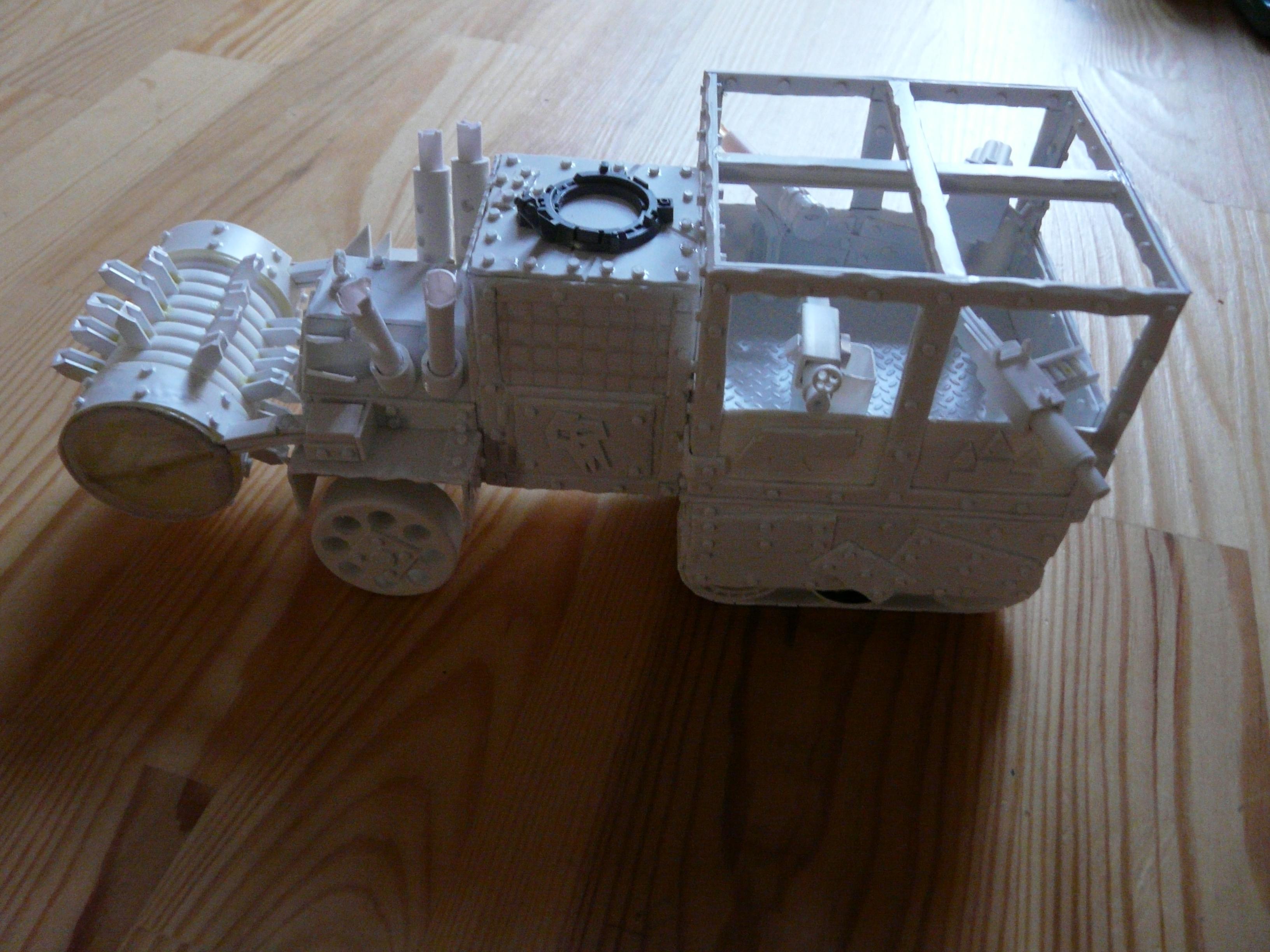 Battlewagon, Deffrolla, Orks, Plasticard, Scratch Build