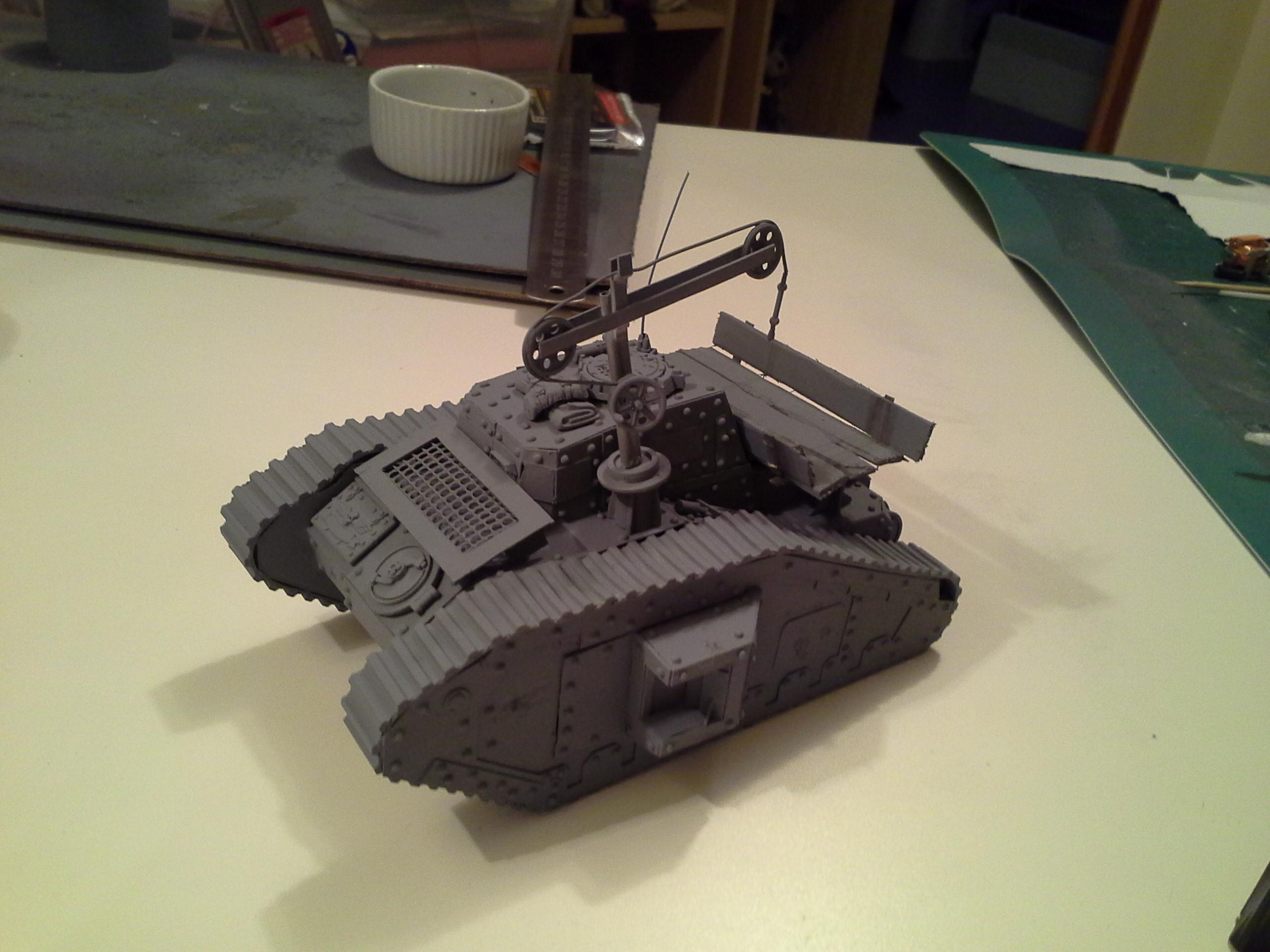 Ancient, Defender, Dirt, Imperial Guard, Malcador, Recovery, Rivets, Rust, Scratch, Scratch Build, Supply, Tank, Weathered