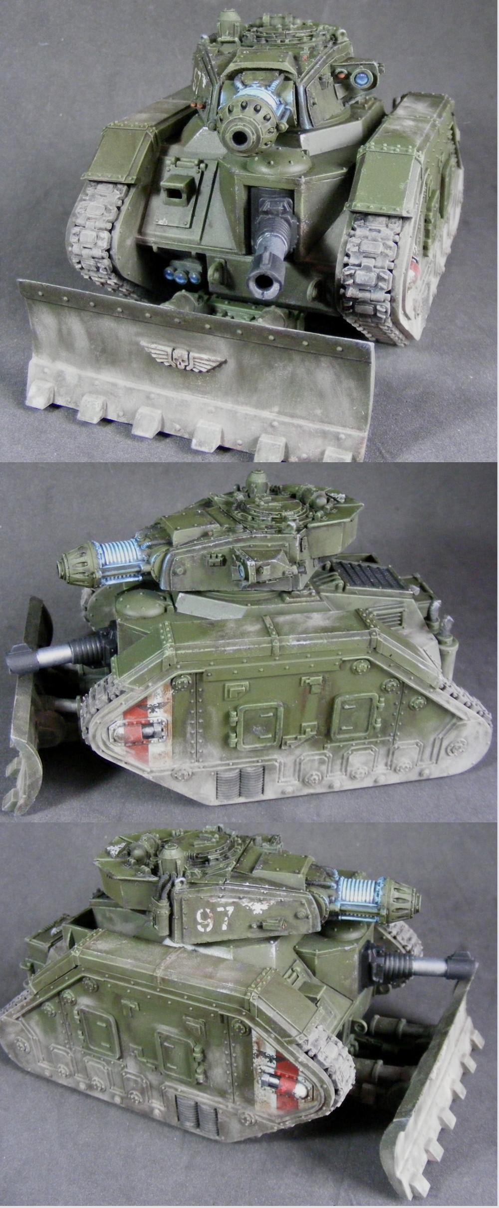 Genswick, Imperial Guard, Leman Russ Executioner, Object Source Lighting, Siege Army, Tank, Weathered