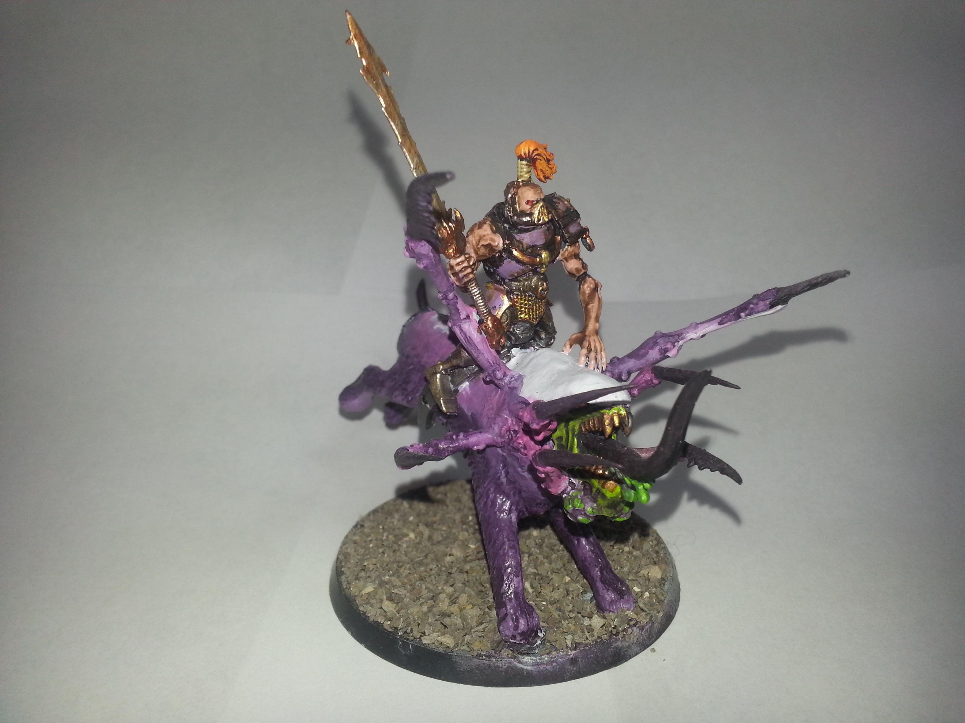 Champion, Chaos, Chaos Lord, Chaos Space Marines, Conversion, Rider, Ruinous Powers, Slaanesh, Steed, Warhammer 40,000, Warhammer Fantasy