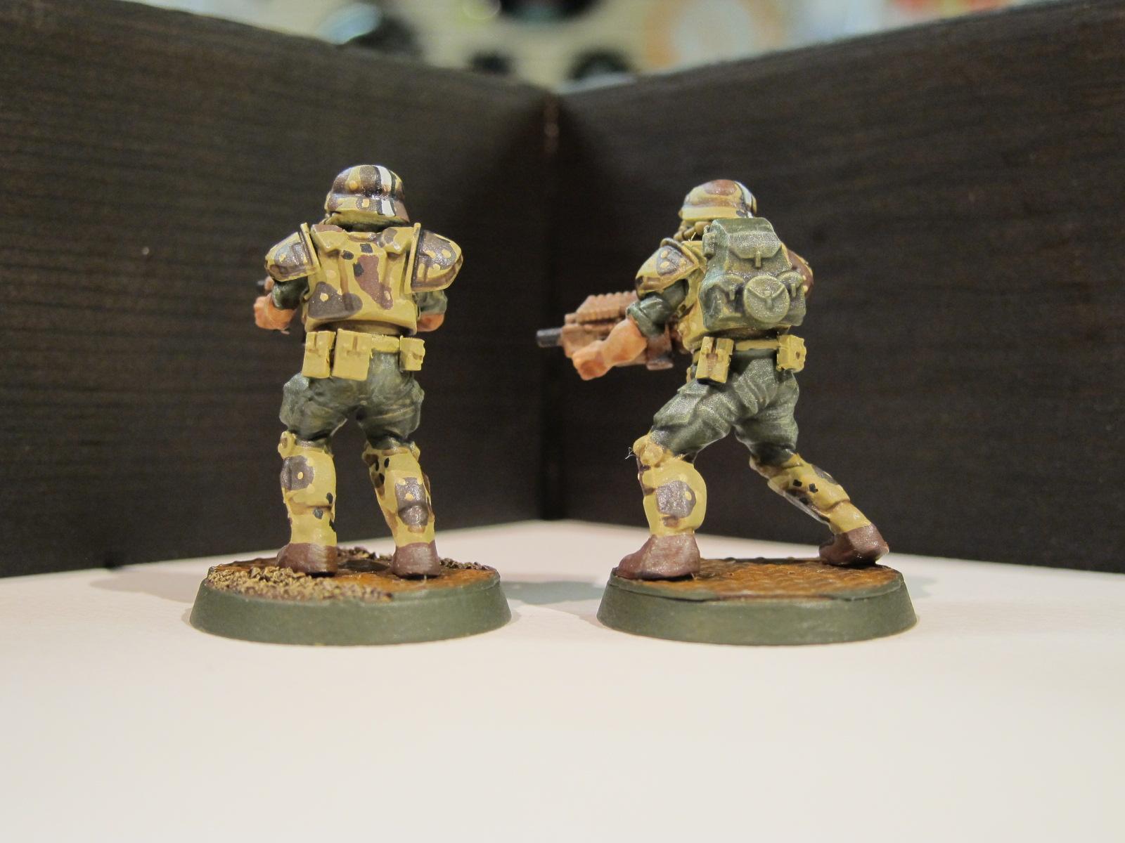 Finished conscripts Back