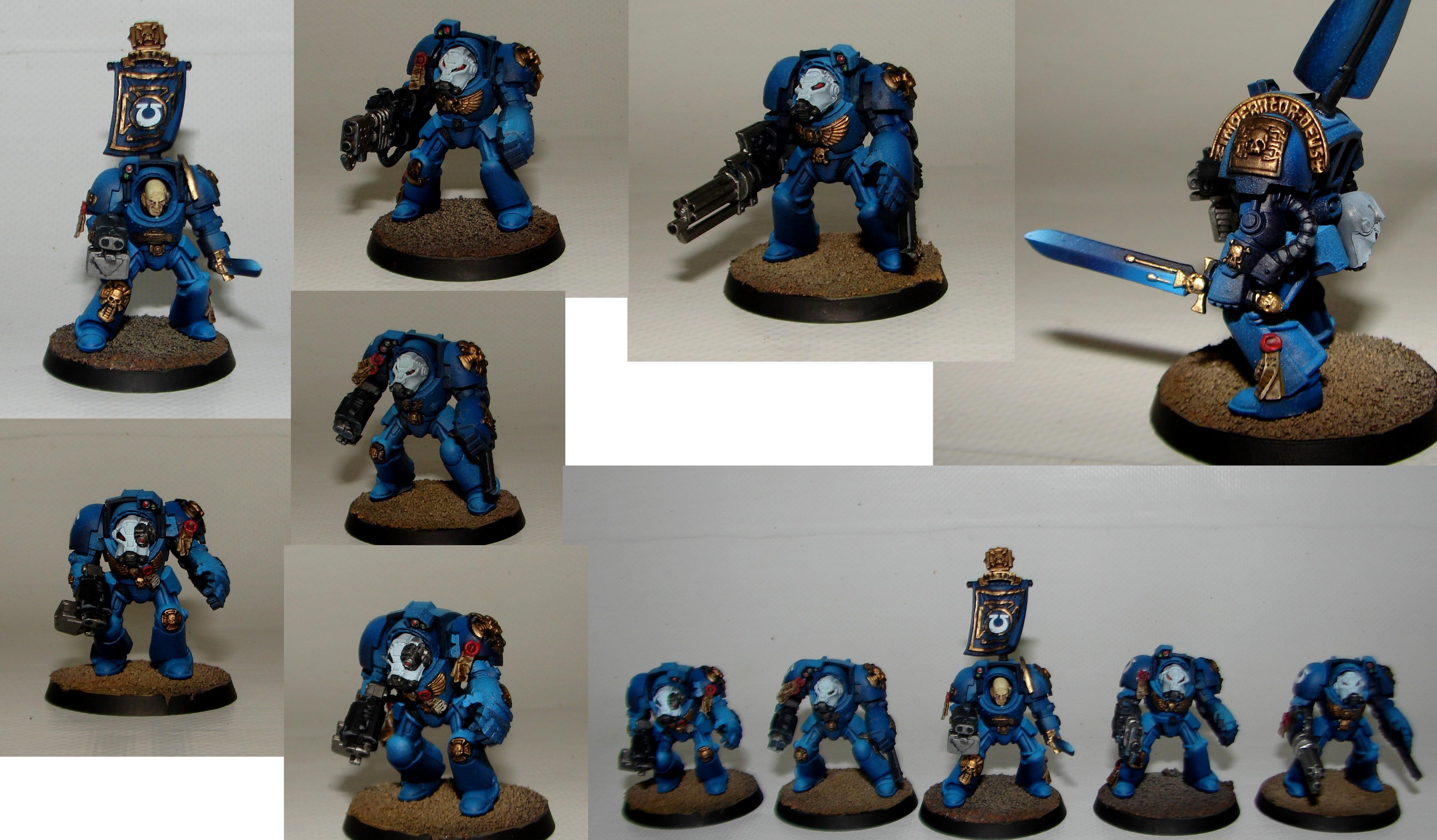Space Marines, Terminator Armor, Ultramarines