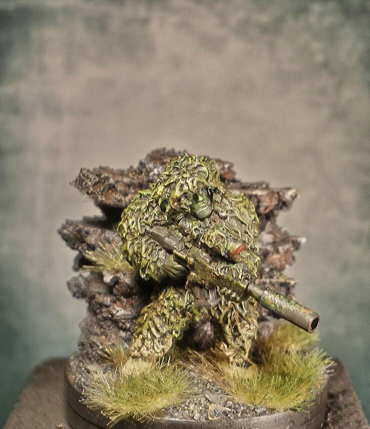 Astra Millitarum, Cadians, Conversion, Ghillie, Green, Greenstuff, Imperial, Imperial Guard, Mud, Spec Ops, Stuff, Suite