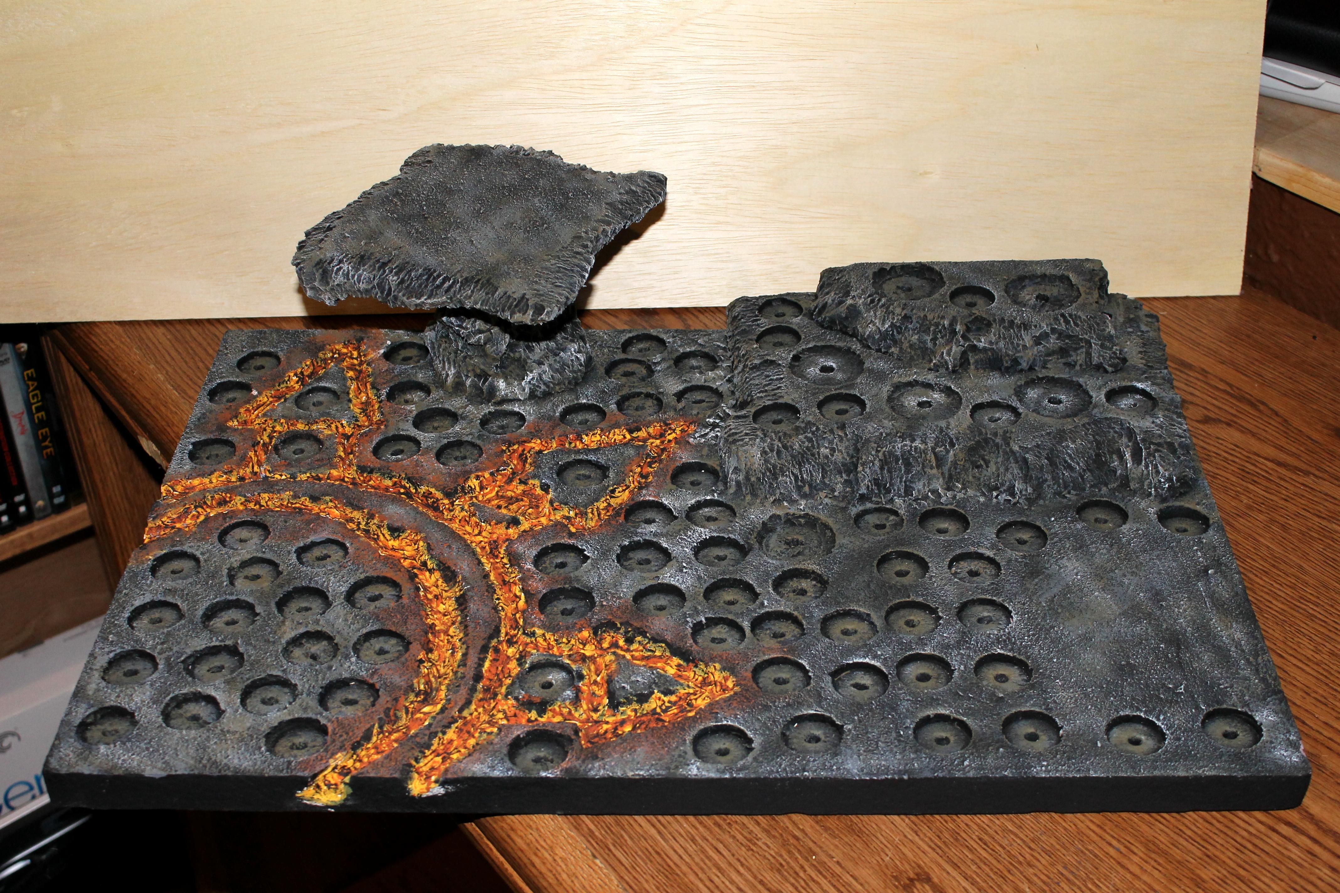 Acid, Chaos, Chaos Space Marines, Daemons, Display, Display Board, Field, Hills, Hillside, Khorne, Lava, Rock, Terrain, Tournament