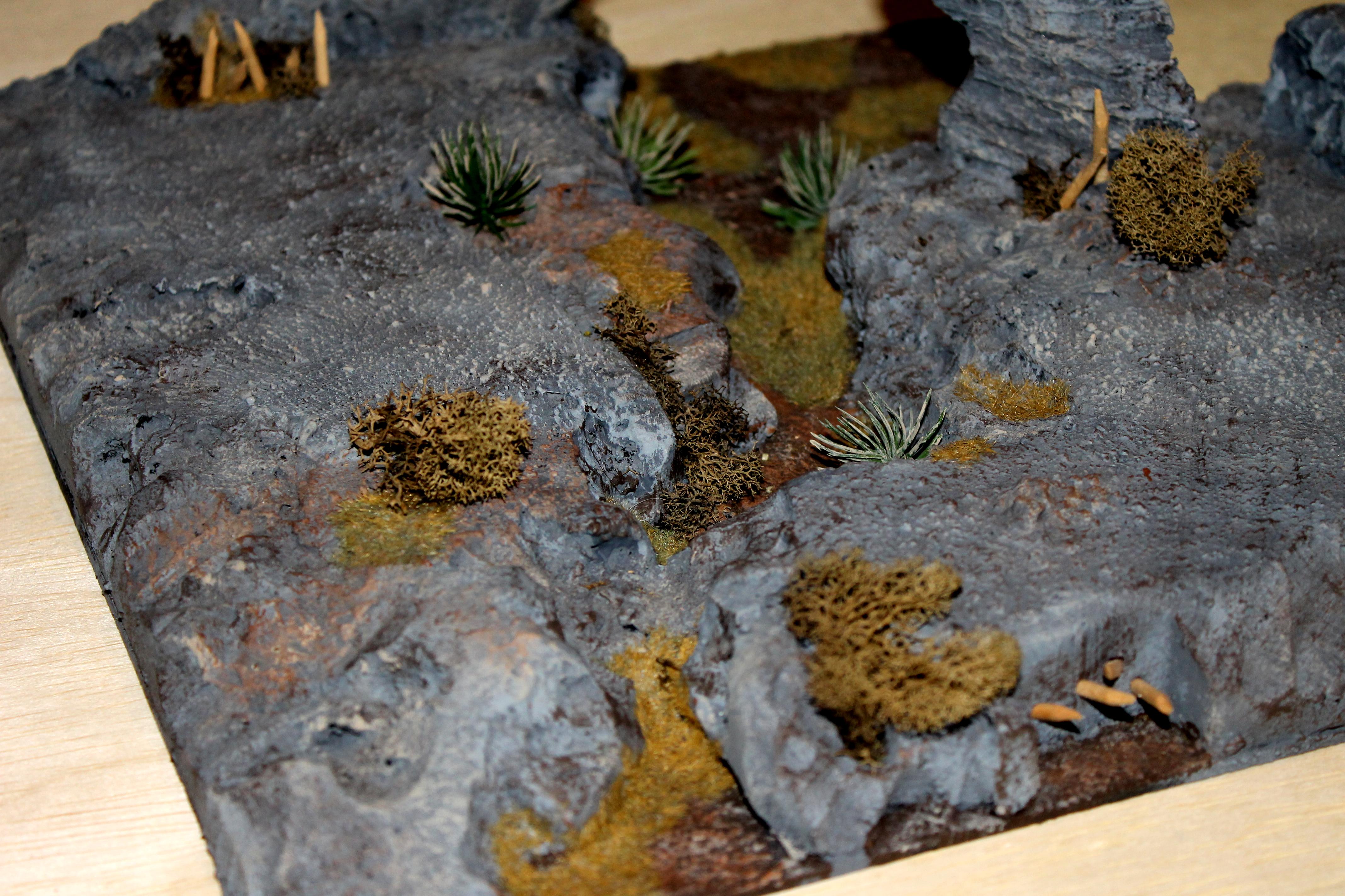 Custom, Foam, Foliage, Hand-made, Jungle, Rock, Terrain