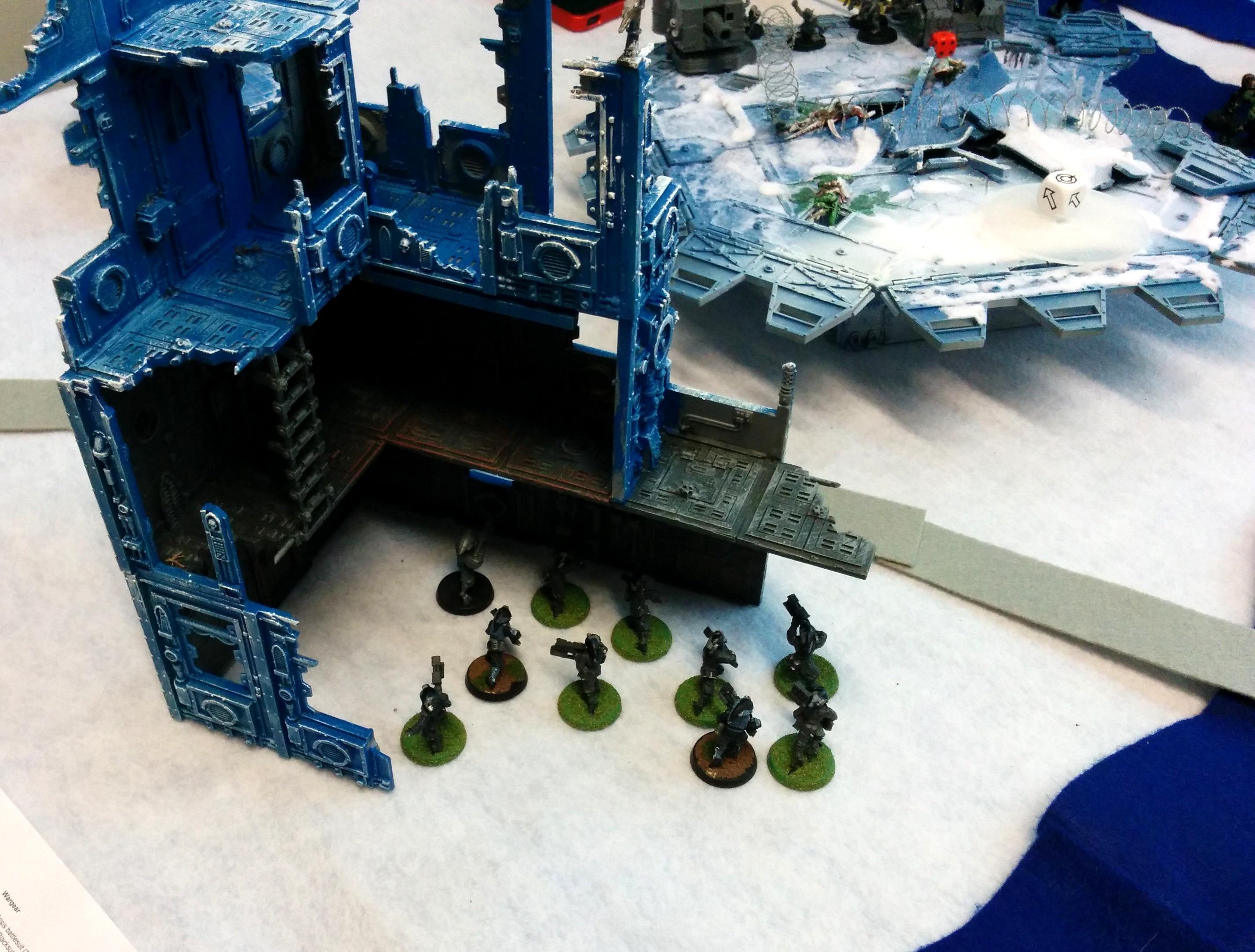 Orks, Tau, Tau Turn 1 - Pathfinder move