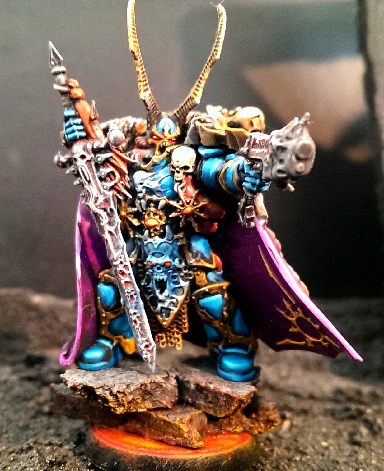 Base, Chaos, Chaos Lord, Chaos Space Marines, Dark, Headquarters, Lava, Paintjob, Vengeance, Warhammer 40,000