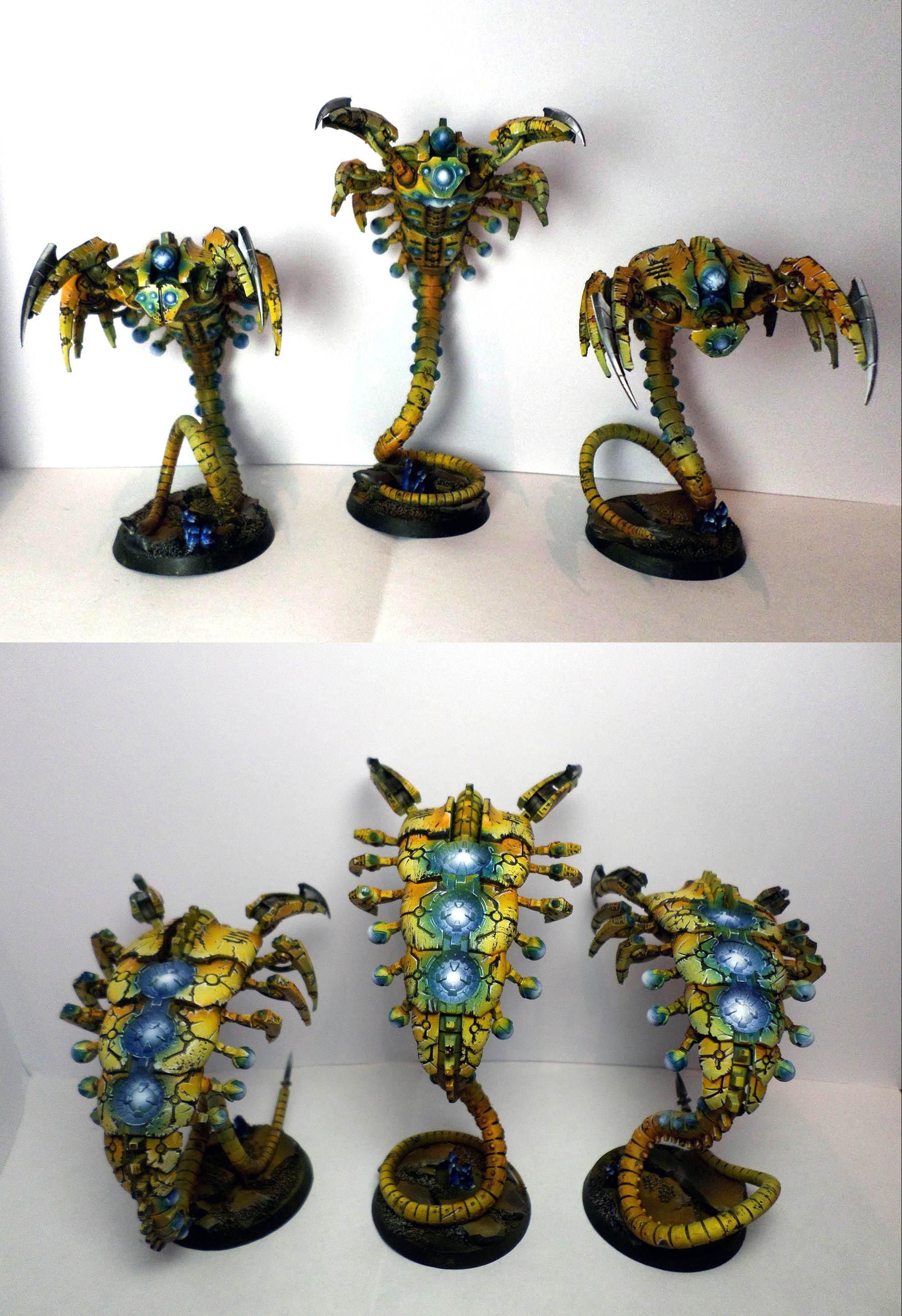 Canoptec Wraiths, Canoptek Wraiths, Freehand, Necrons, Yellow