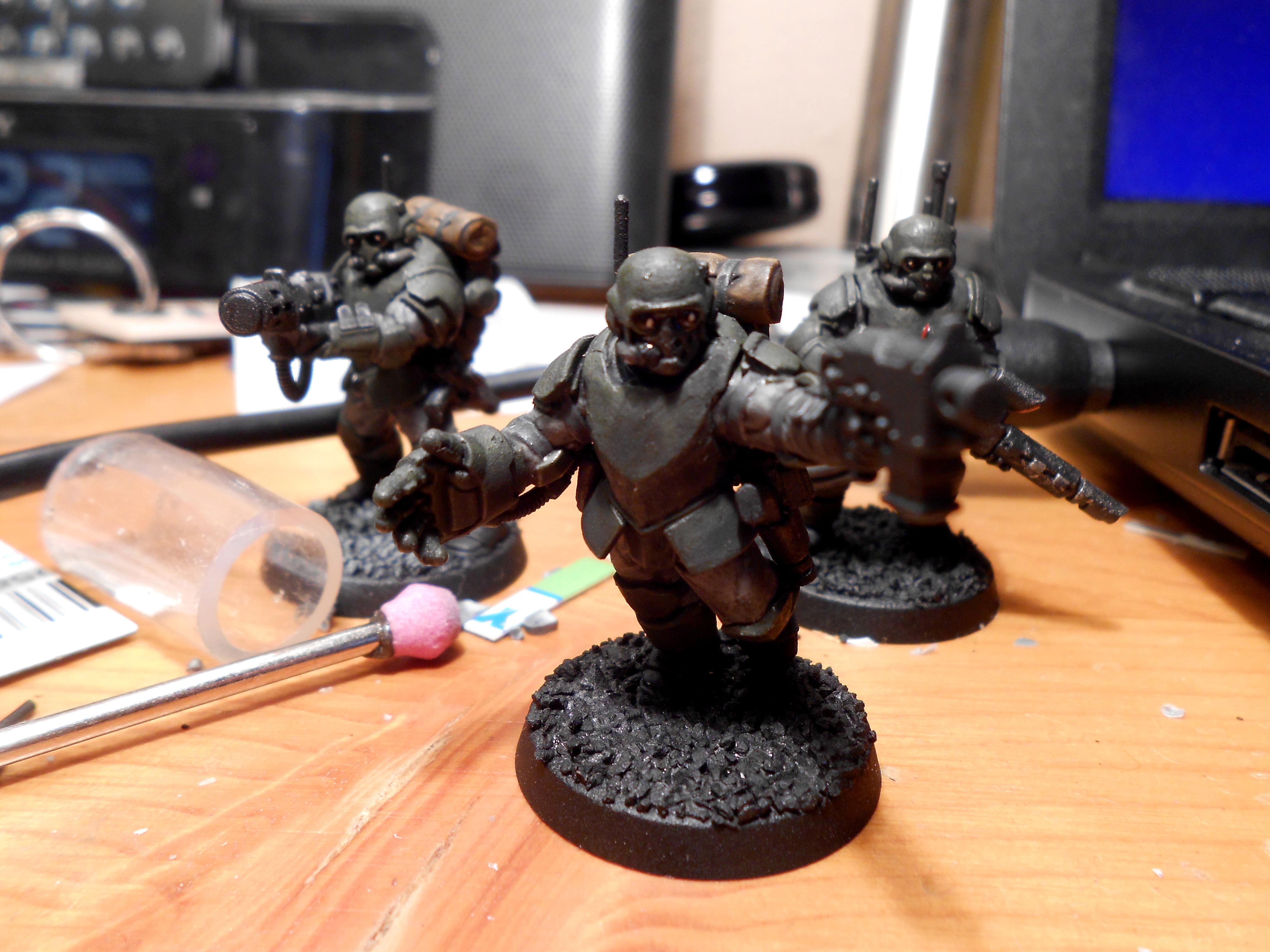 Greenstuff, Scion, Storm Troopers, Stormtrooper, Tempestus Scions