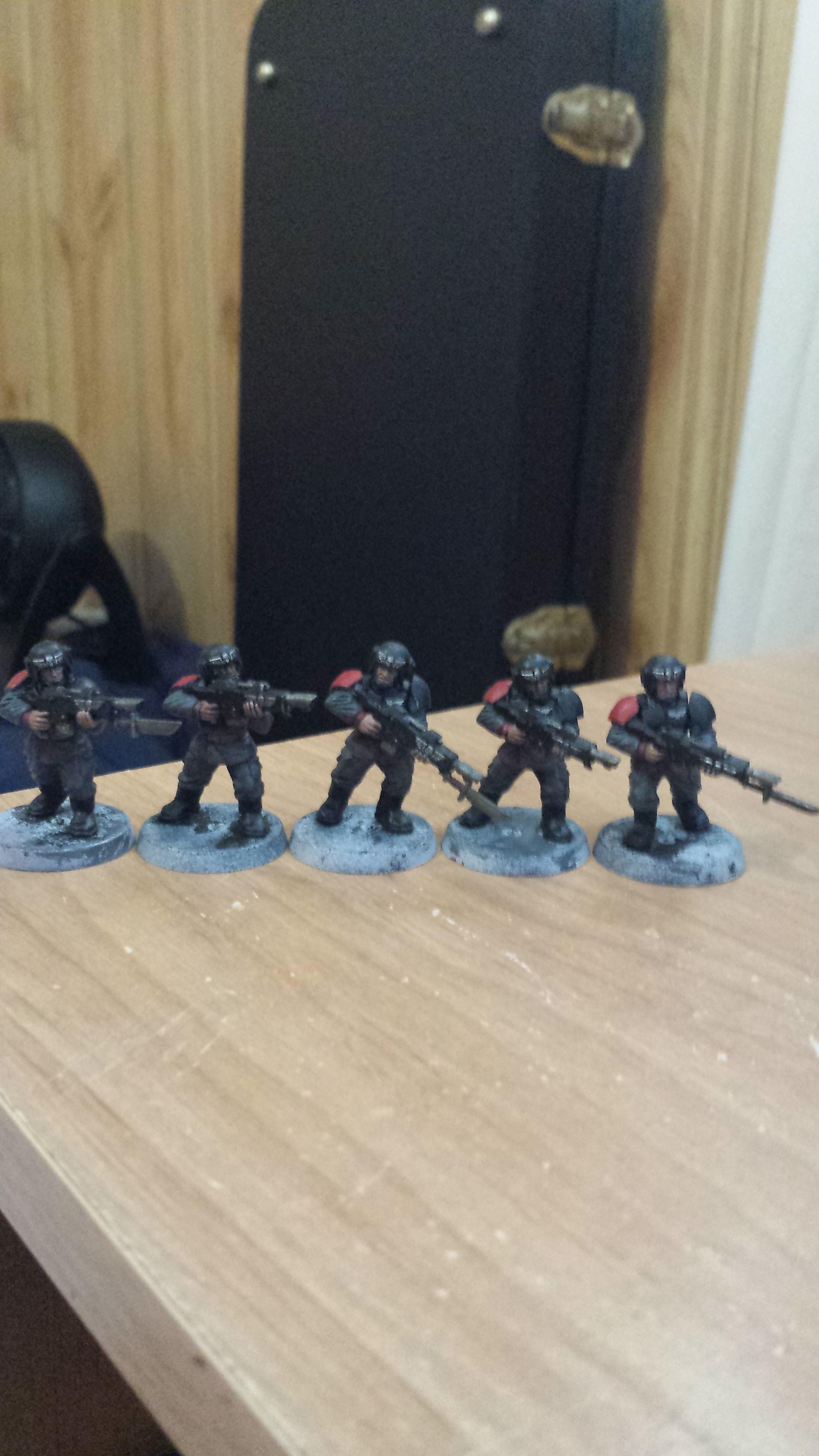 Finished tabletop quality guardsmen front