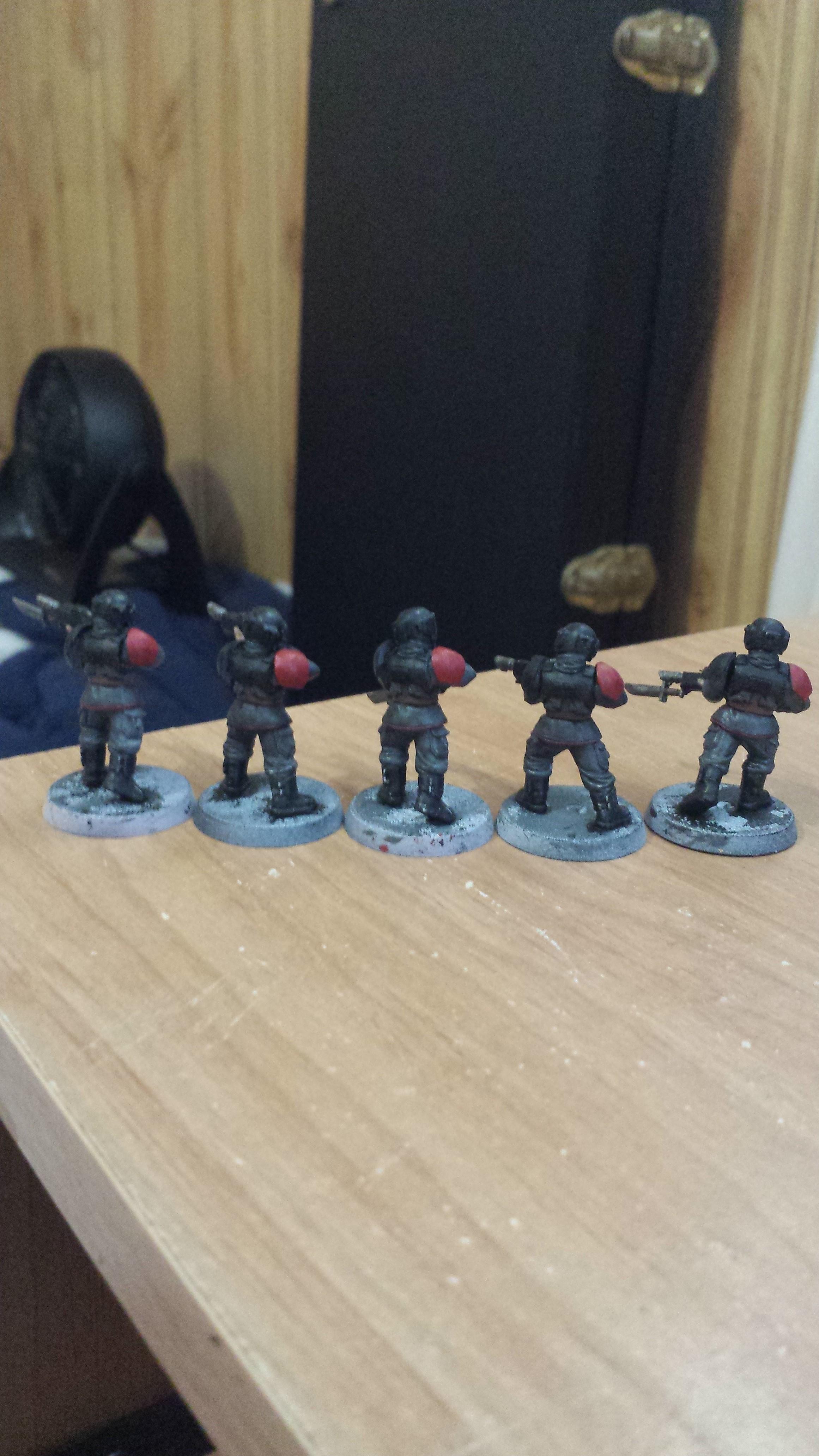 Finished tabletop quality guardsmen rear