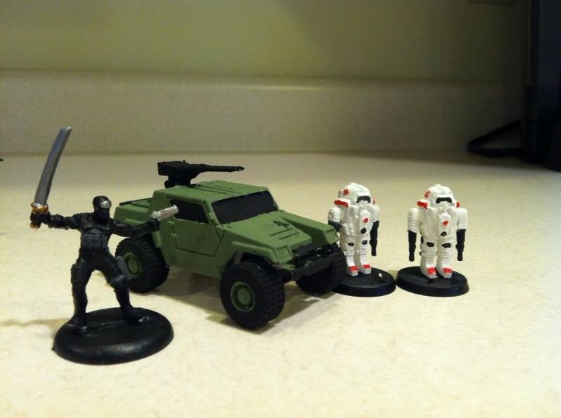 Gi Joe, Jeep, Snake-eyes and company