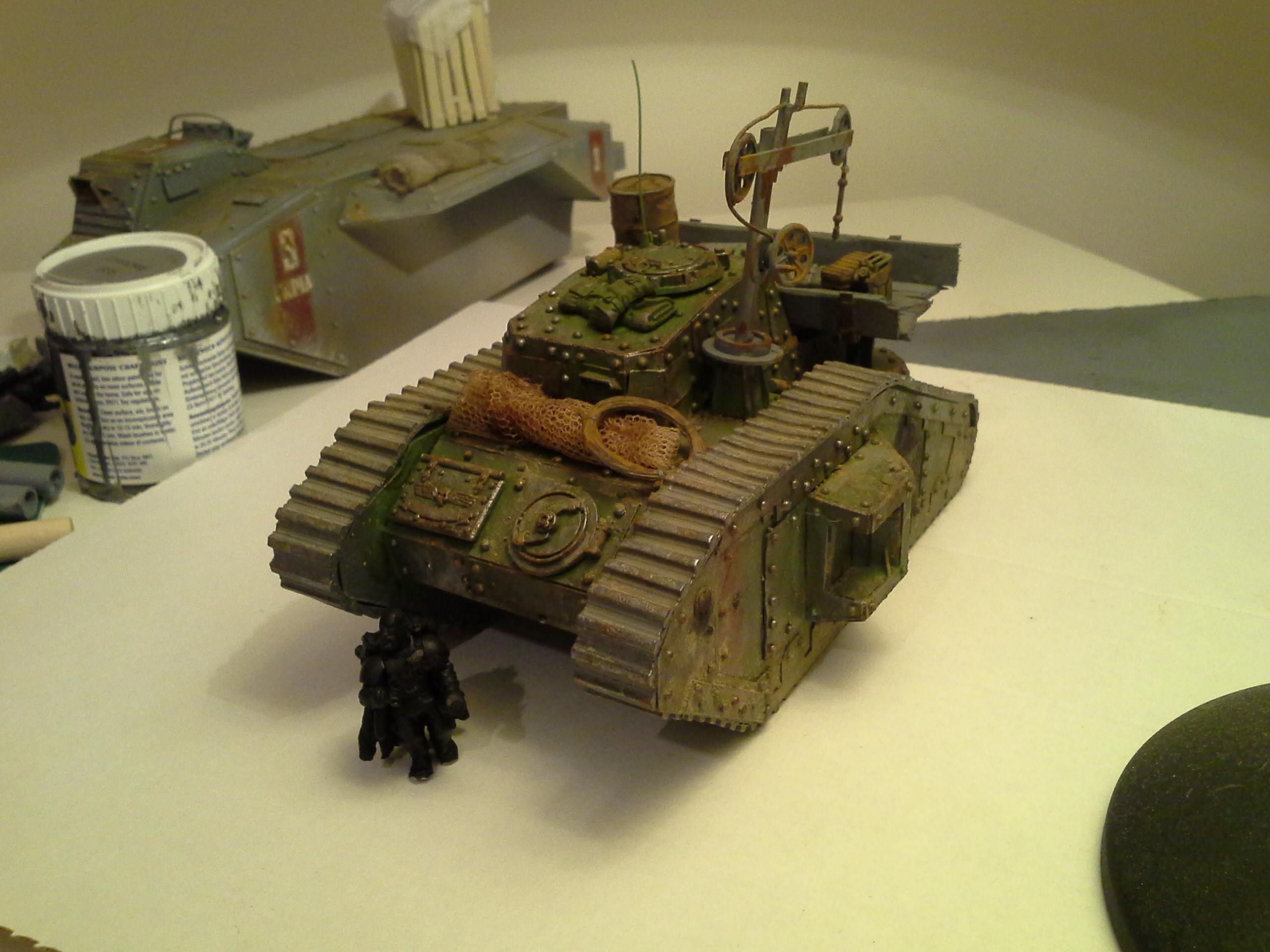 Ancient, Defender, Imperial Guard, Malcador, Rivets, Rust, Supply, Tank, Weathered