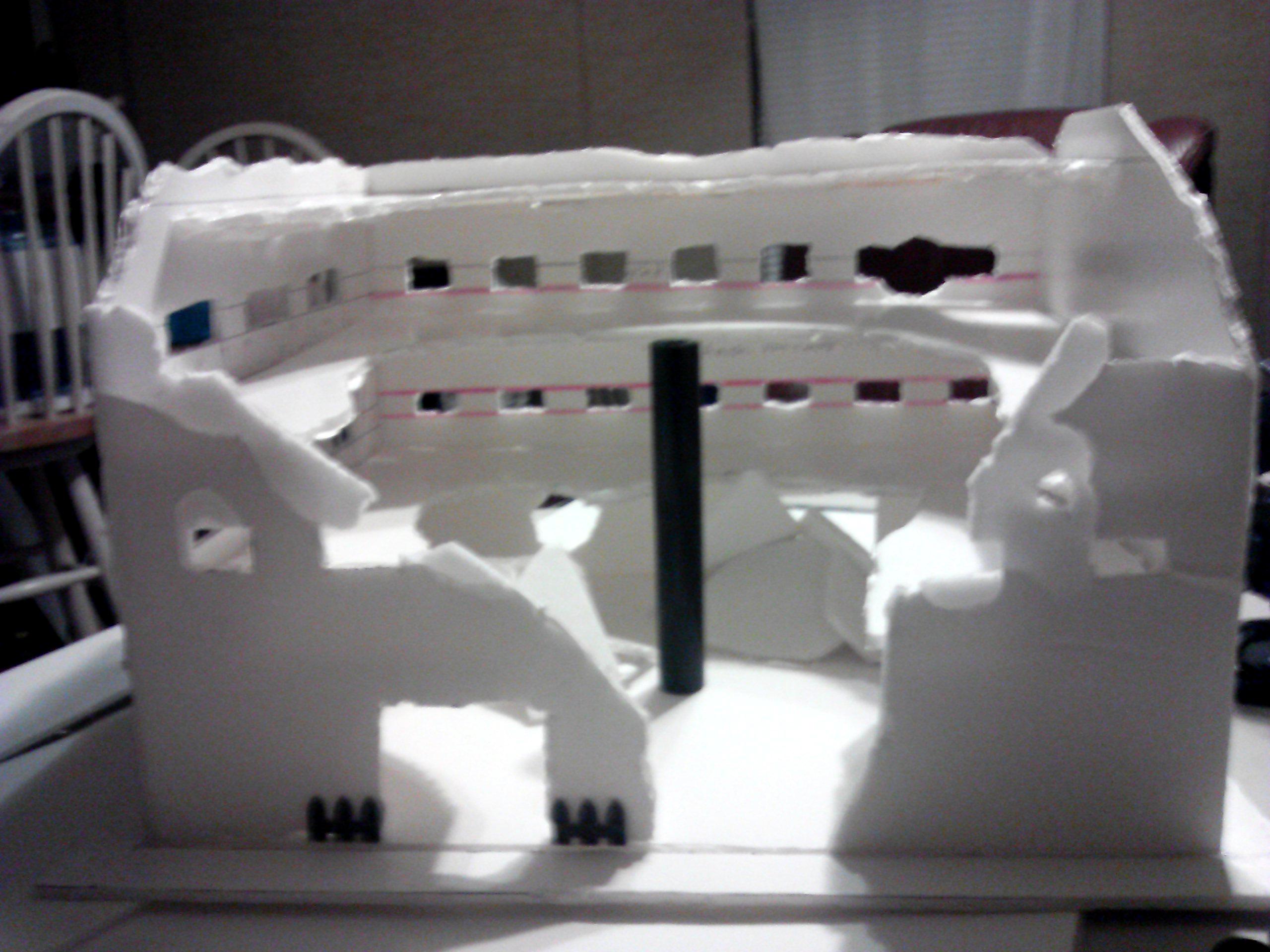Ruins, Tau, Terrain, Back View