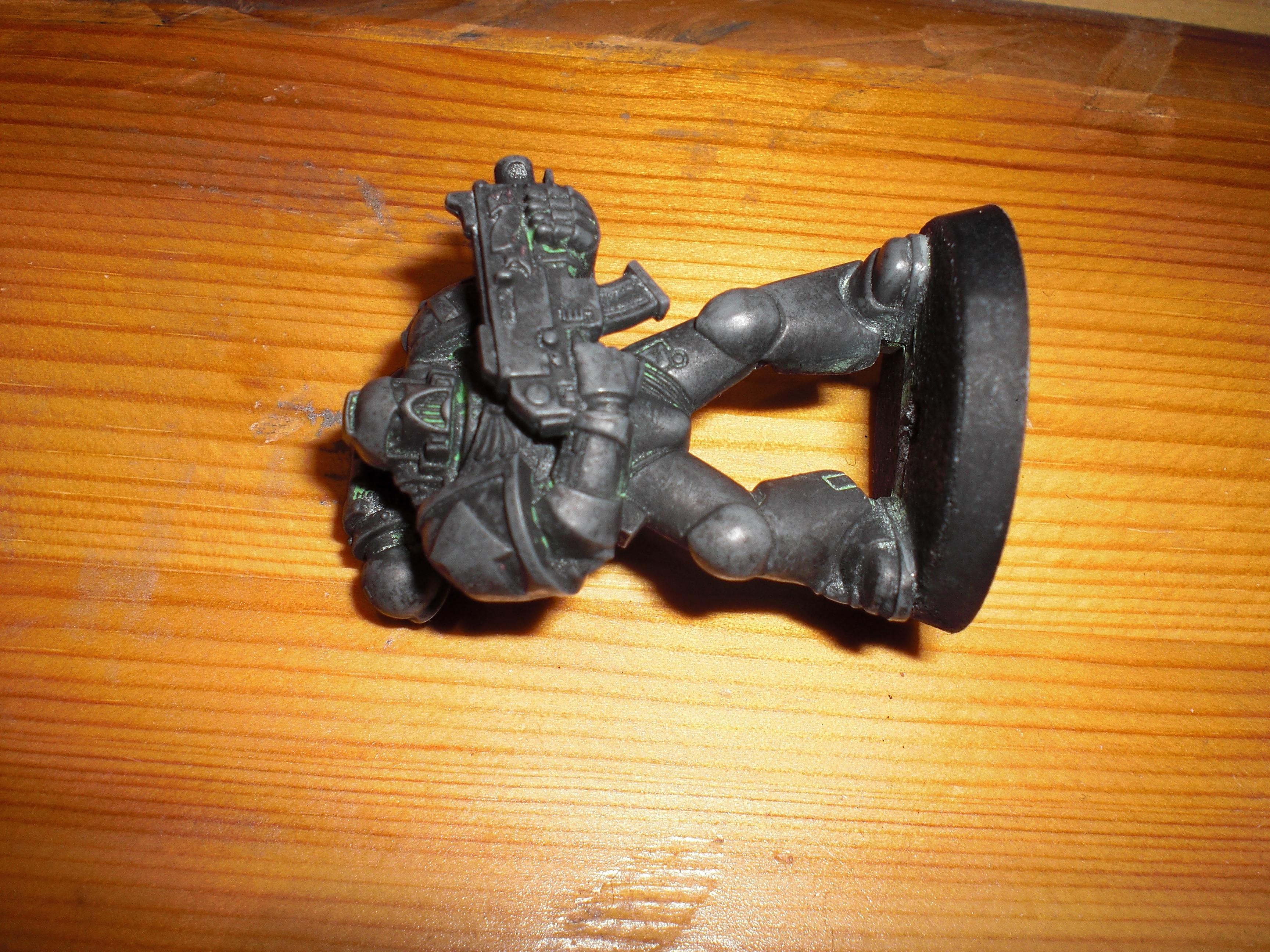 this is the one with the most paint and primer left. the others are more like it is at the leg area