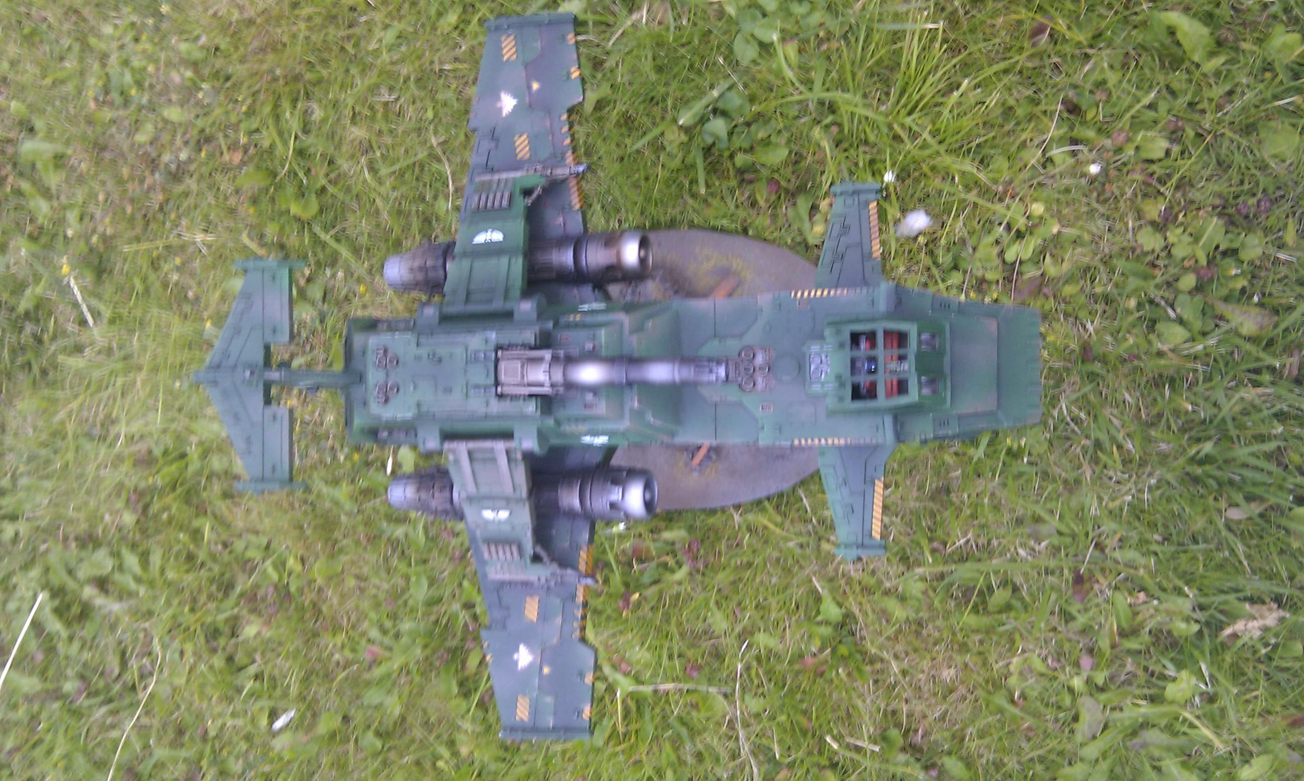 Dark Angels, Forge World, Gunship, Thunderhawk, Warhammer 40,000, Weathered
