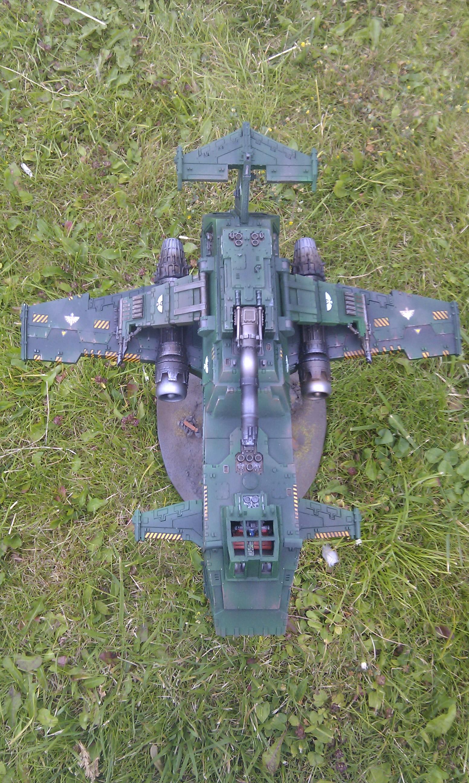 Dark Angels, Forge World, Gunship, Thunderhawk, Warhammer 40,000, Weathered