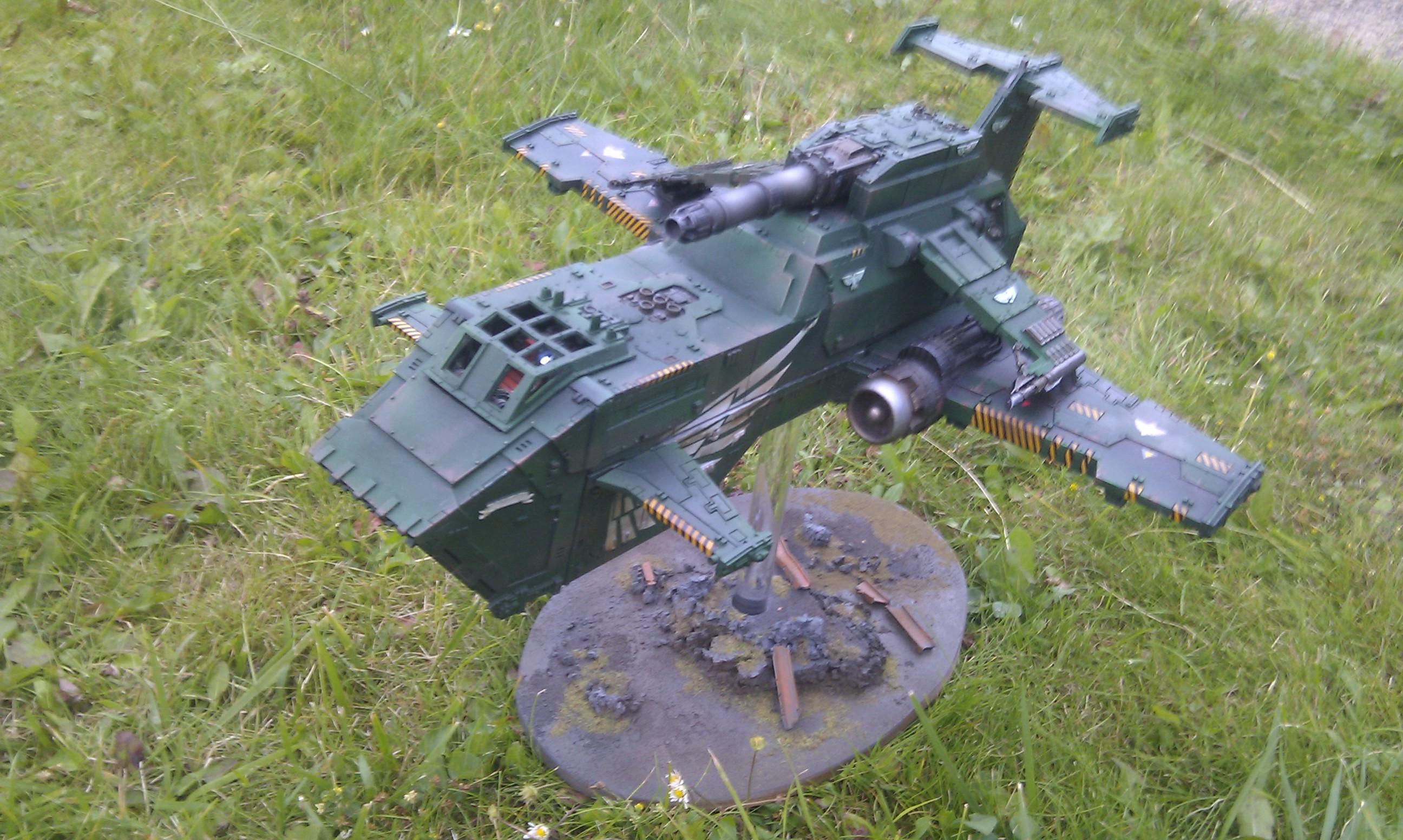Dark Angels, Forge World, Gunship, Thunderhawk, Warhammer 40,000, Weathered