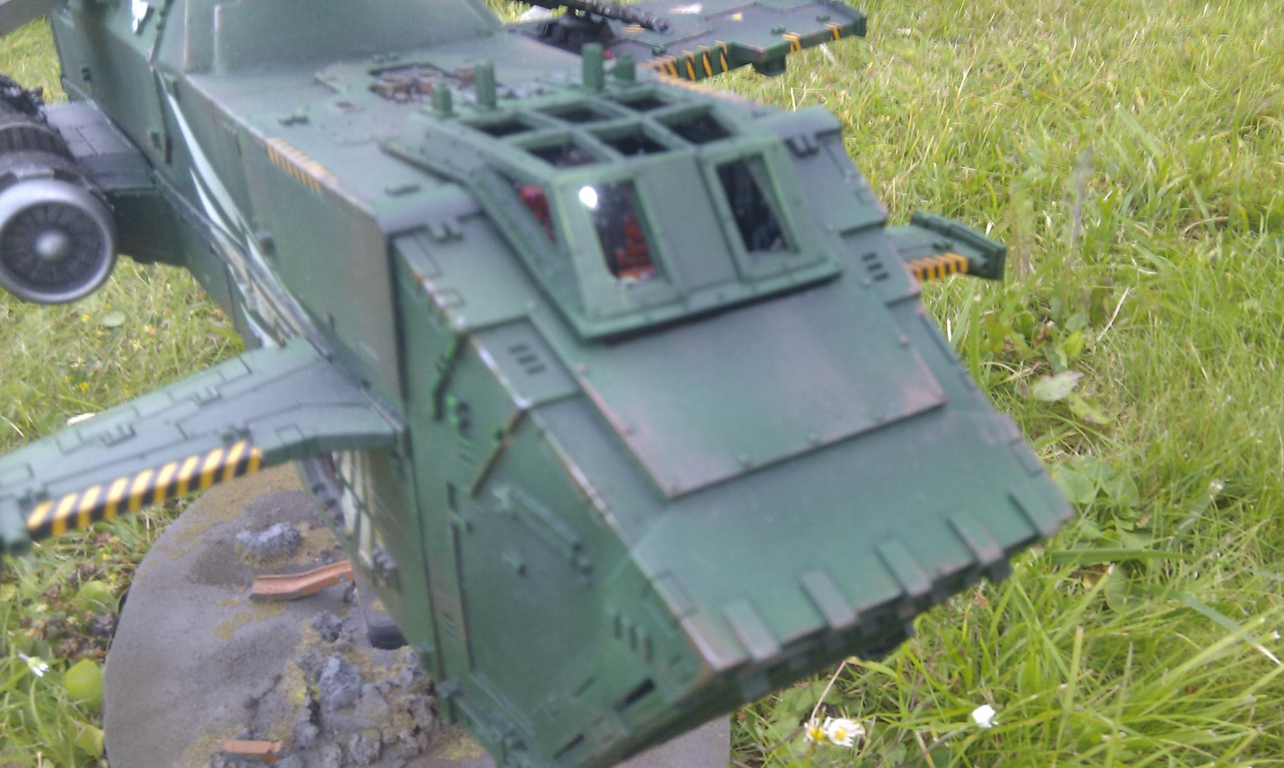 Dark Angels, Forge World, Gunship, Thunderhawk, Warhammer 40,000, Weathered