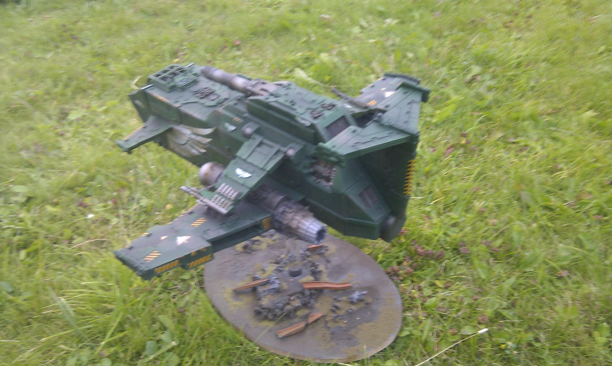 Dark Angels, Forge World, Gunship, Thunderhawk, Warhammer 40,000, Weathered
