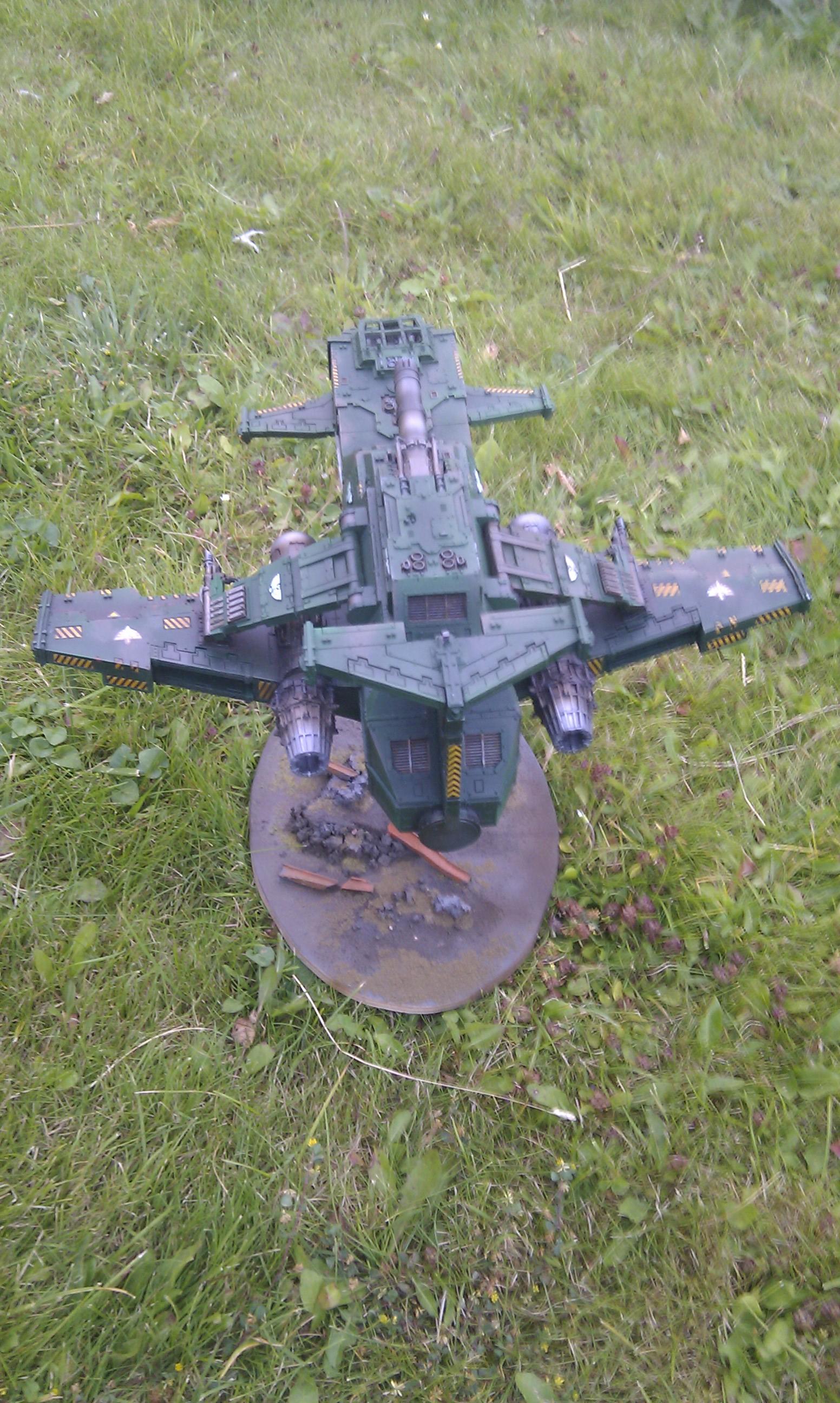 Dark Angels, Forge World, Gunship, Thunderhawk, Warhammer 40,000, Weathered