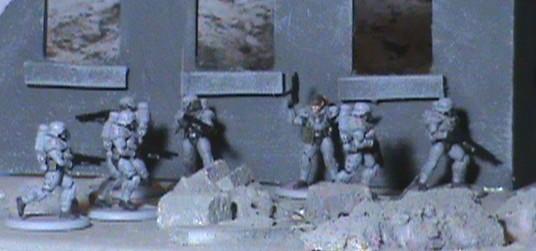 First platoon in action