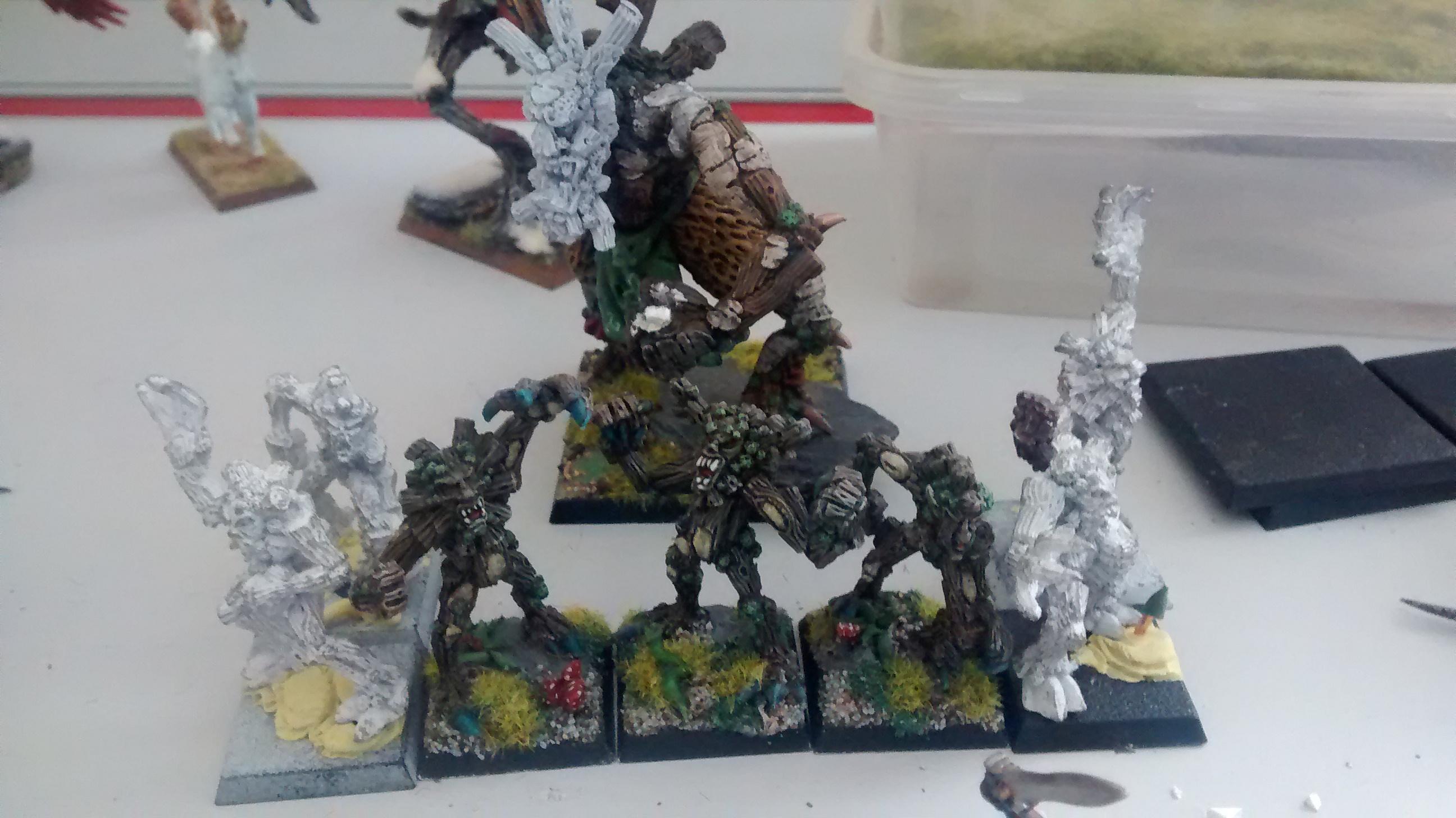 Dryads and tree man wip