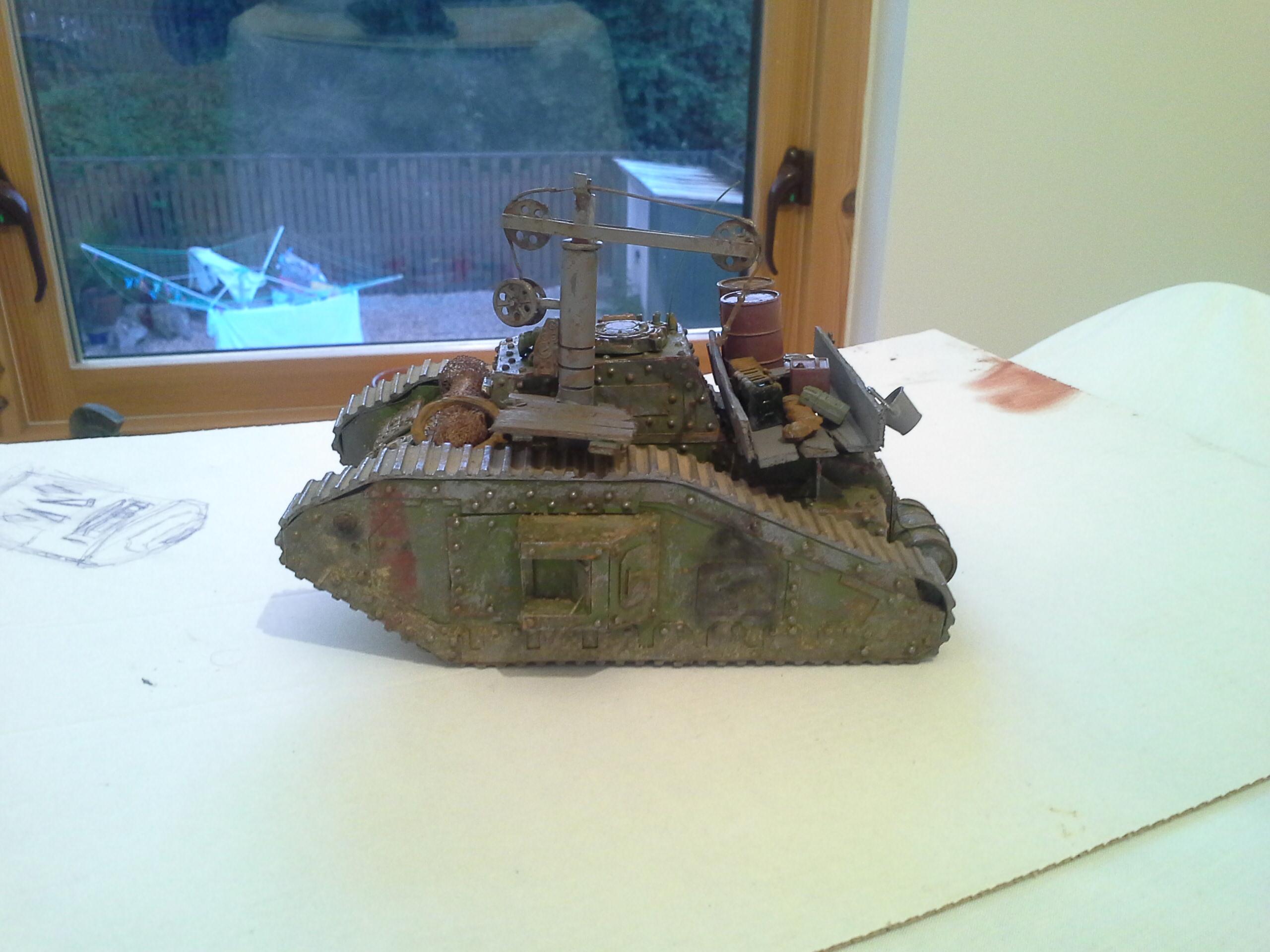 Ancient, Defender, Imperial Guard, Malcador, Rivets, Rust, Supply, Tank, Weathered