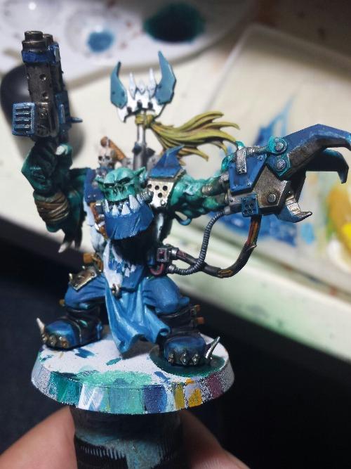 Blue, Deathskulls, Orks, Warboss