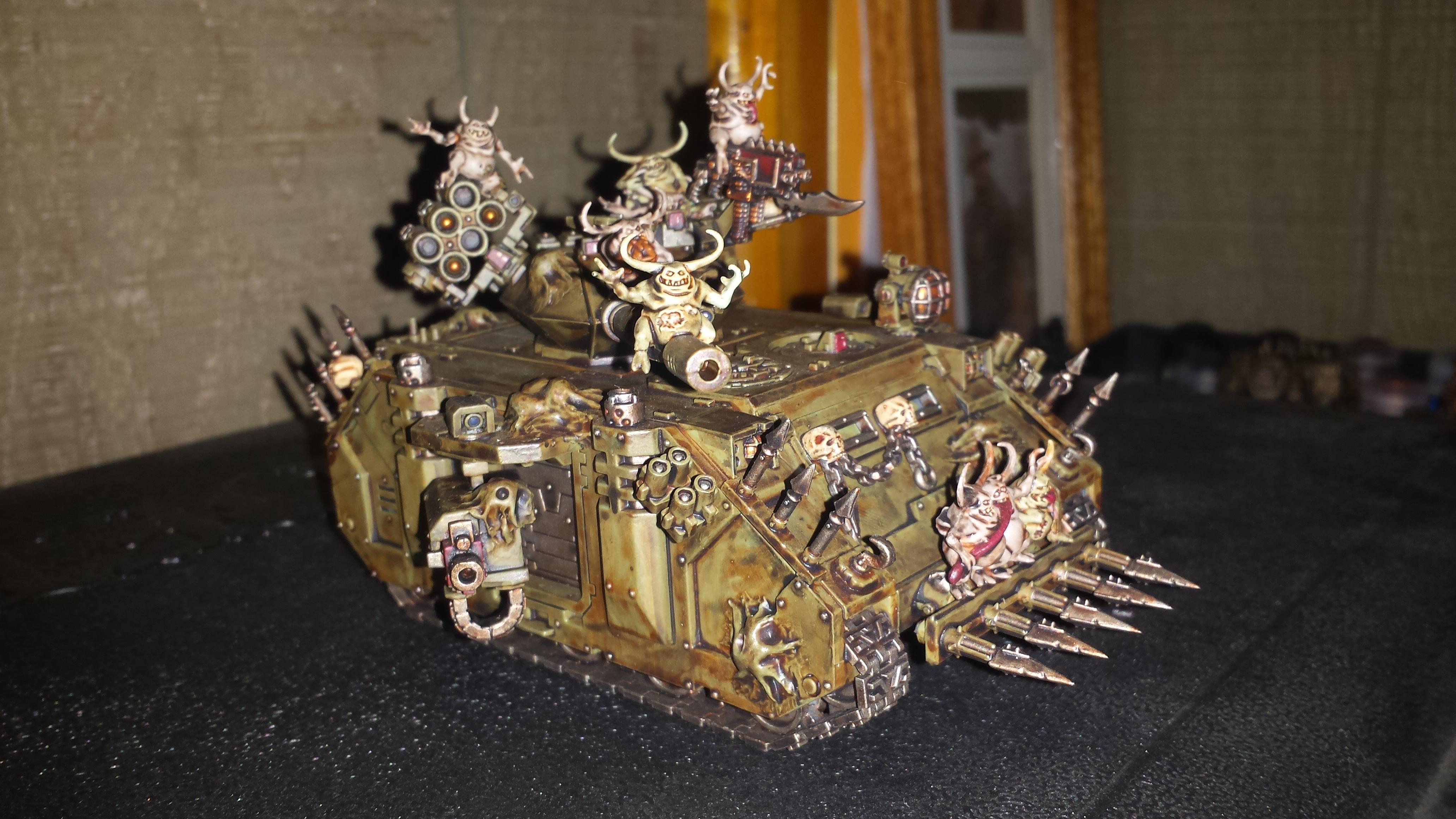 Chaos Predator, Chaos Space Marines, Daemons, Death Guard, Dreadnought, Nurgle, Nurgling, Nurglingss, Predator, Tank