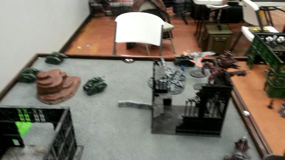 Clearing the table