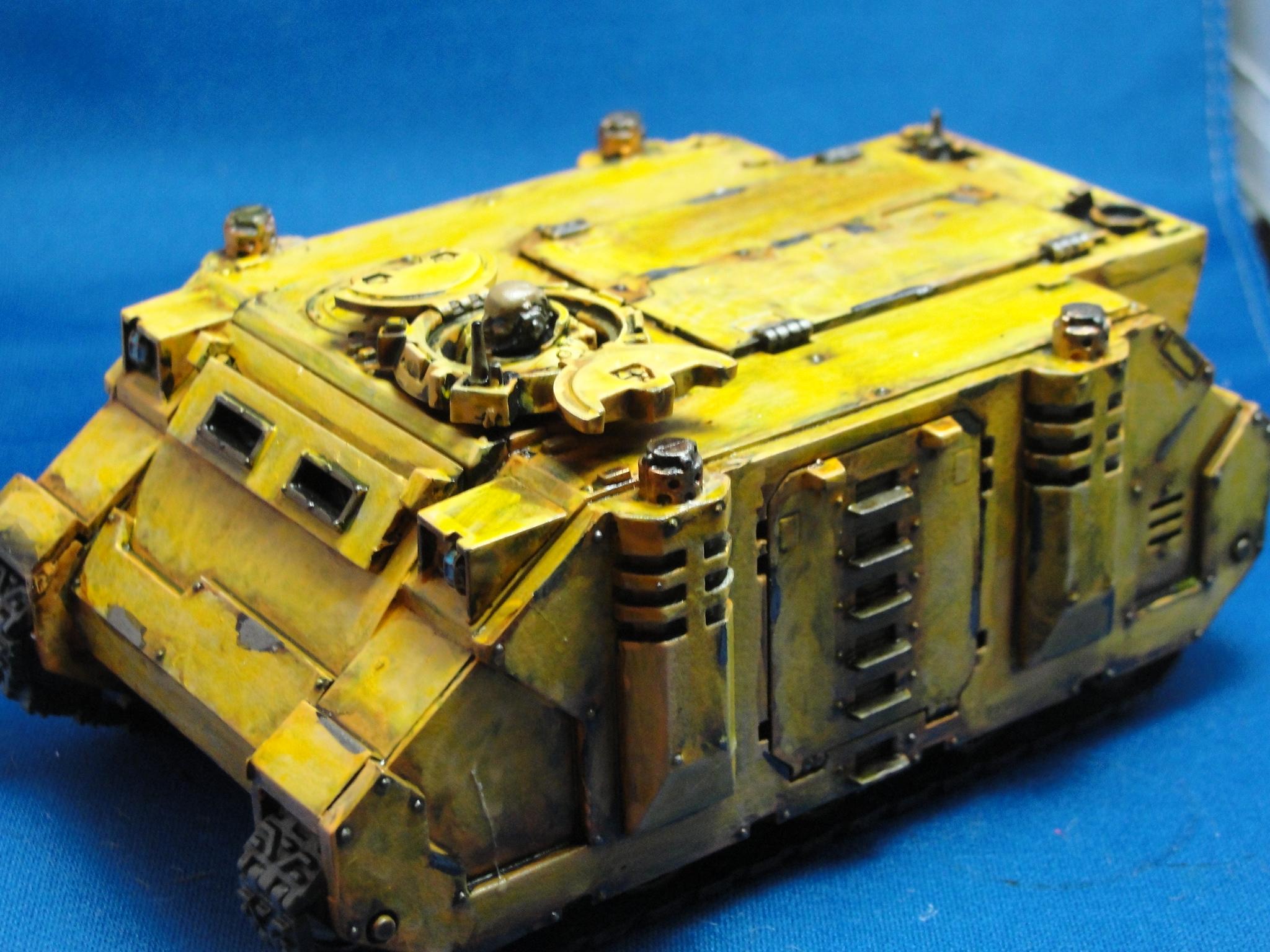 Warhammer 40k, Space Marines, Imperial Fists, Rhino