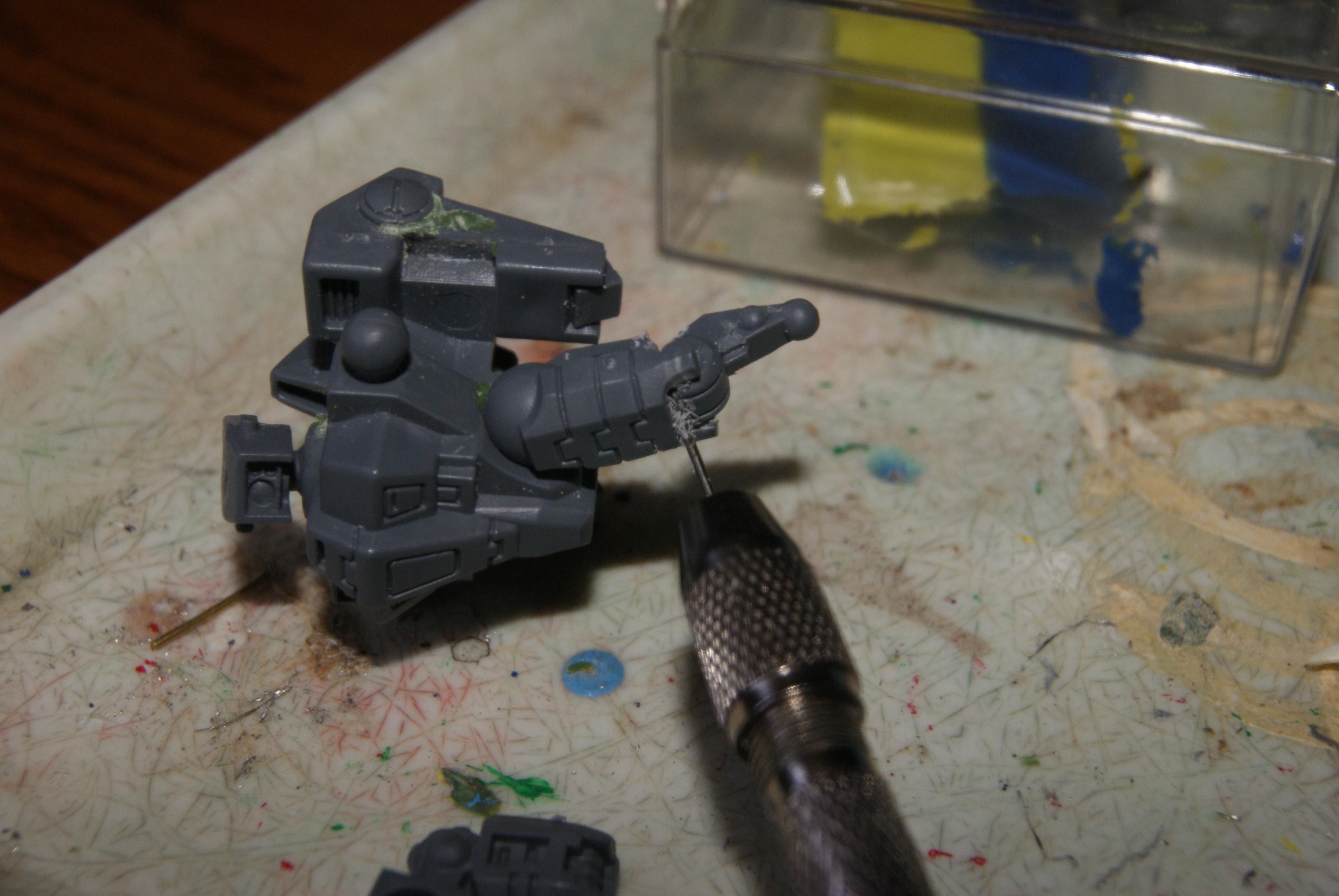 drilling out knee