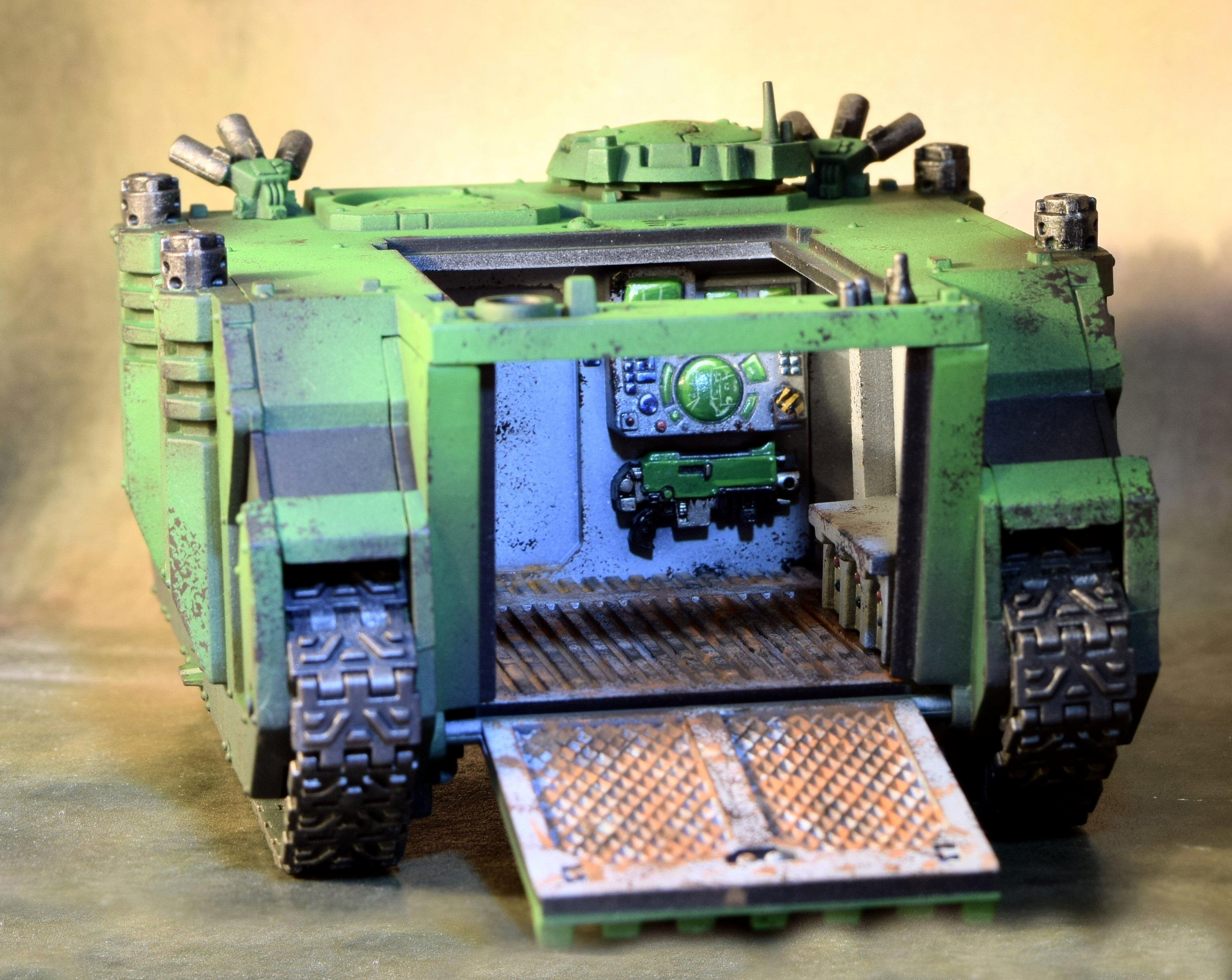 Interior Detail, Rhino, Sons Of Medusa, Space Marines, Weathered, Work In Progress