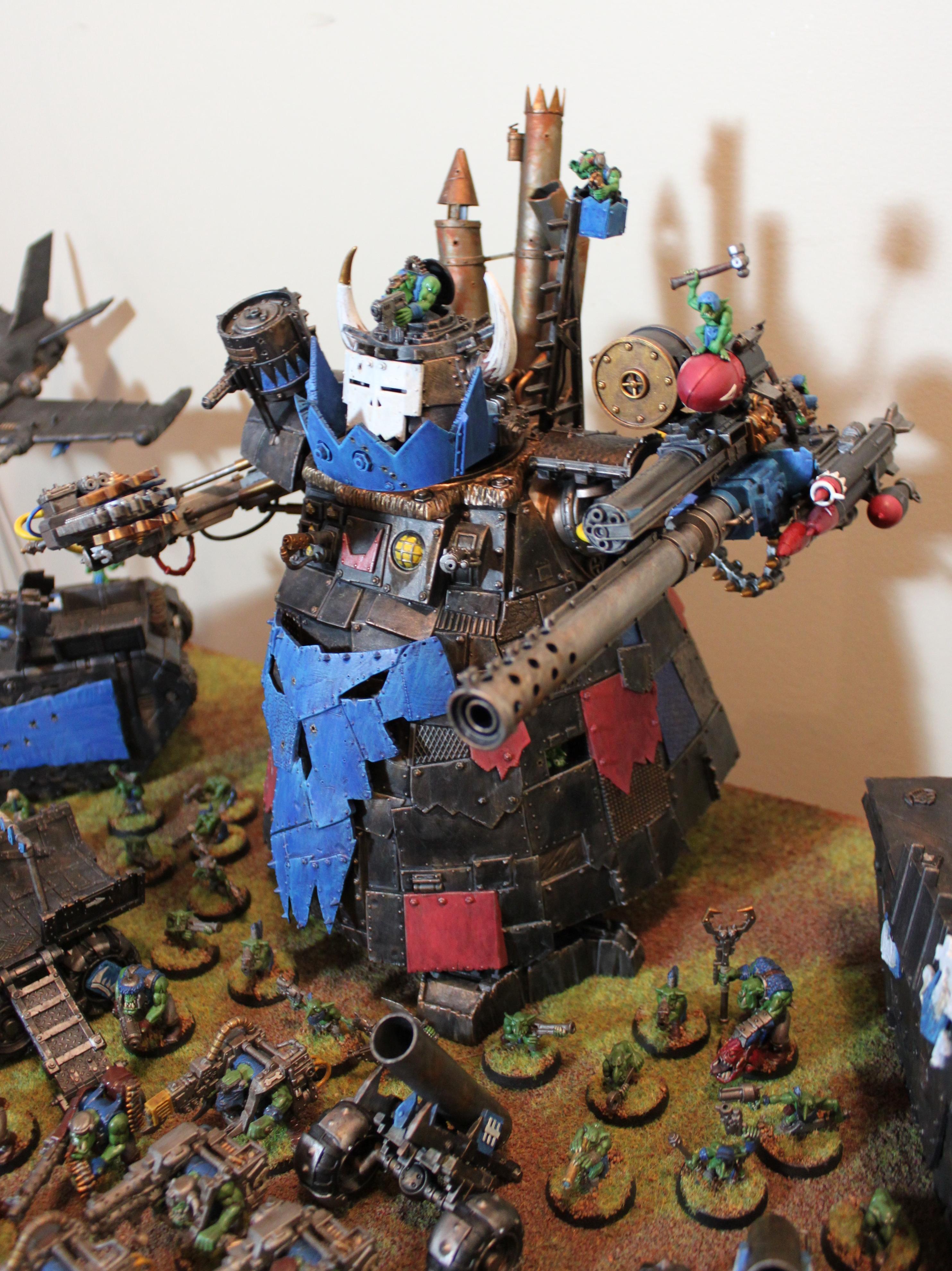 Battlewagons, Big Guns, Big Mek. Warboss, Bike, Boy, Dakkajet, Ghazghulll, Kannons, Lobbas, Lootas, Nob, Orks, Shootas, Slugga, Stompa, Trukk