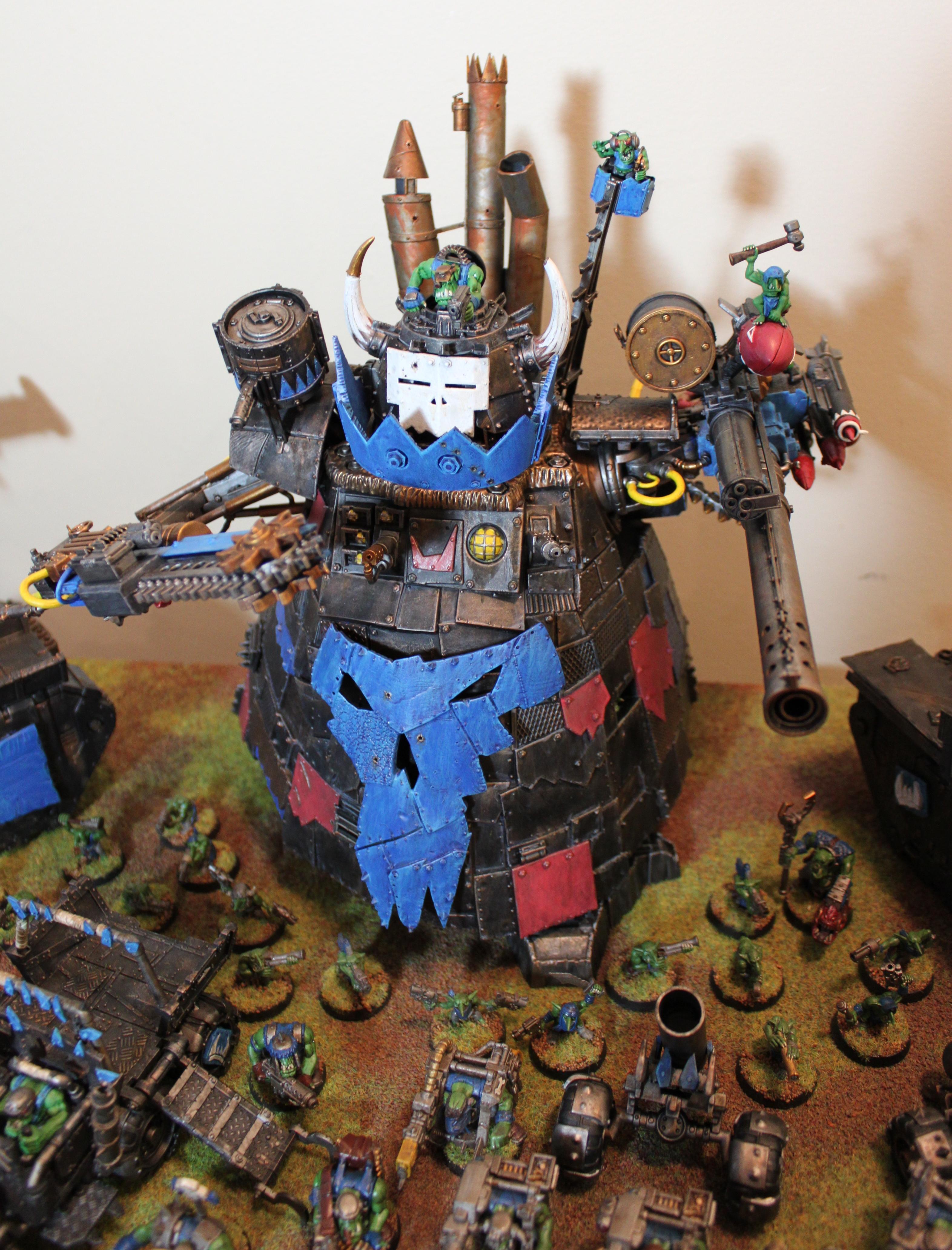 Battlewagons, Big Guns, Big Mek. Warboss, Bike, Boy, Dakkajet, Ghazghulll, Kannons, Lobbas, Lootas, Nob, Orks, Shootas, Slugga, Stompa, Trukk