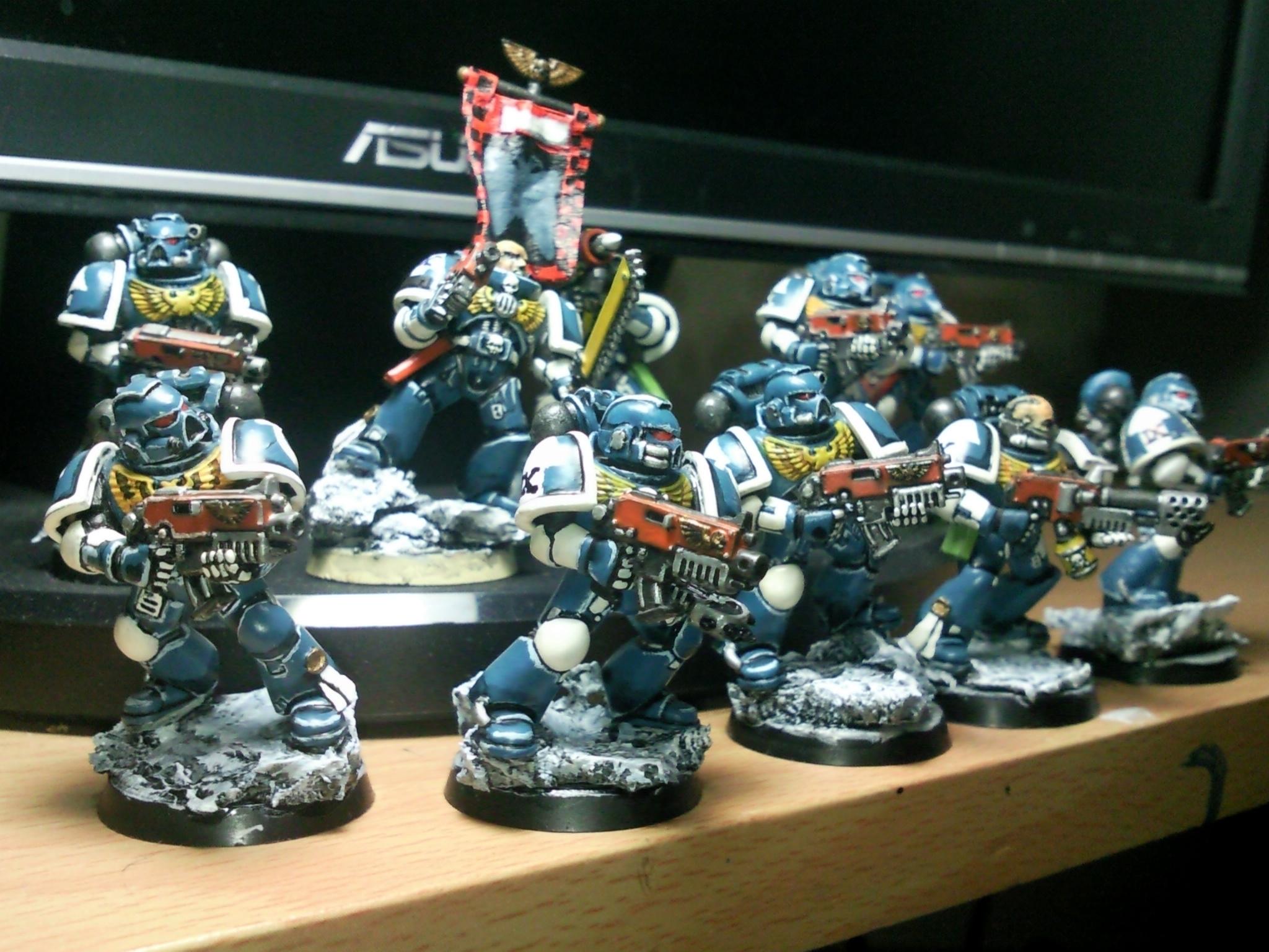 Emperor, Space Marines, Troops, Ultramarines, Warhammer 40,000, Work In Progress